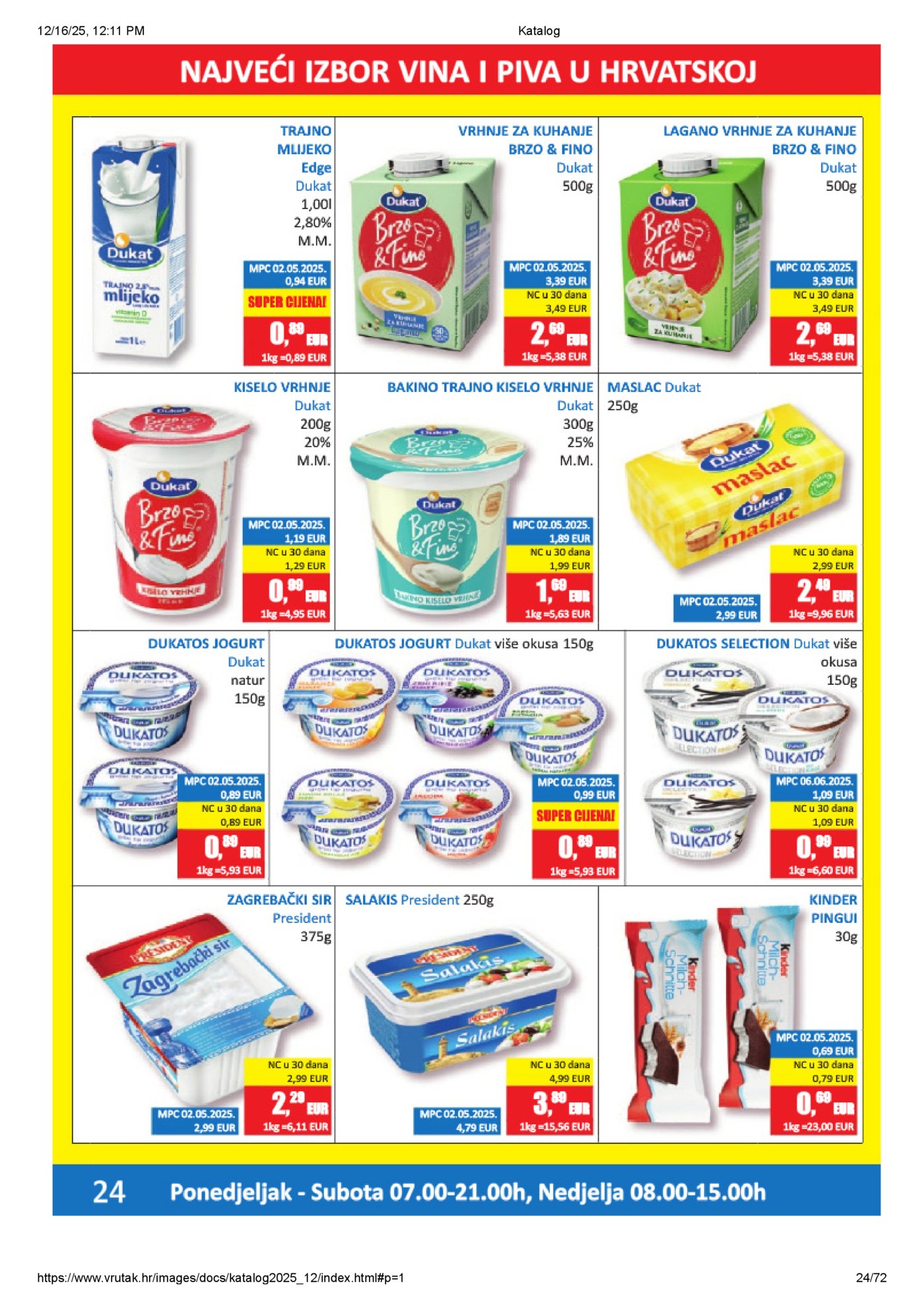 Vrutak katalog Akcija 15.12. - 31.12.2025.