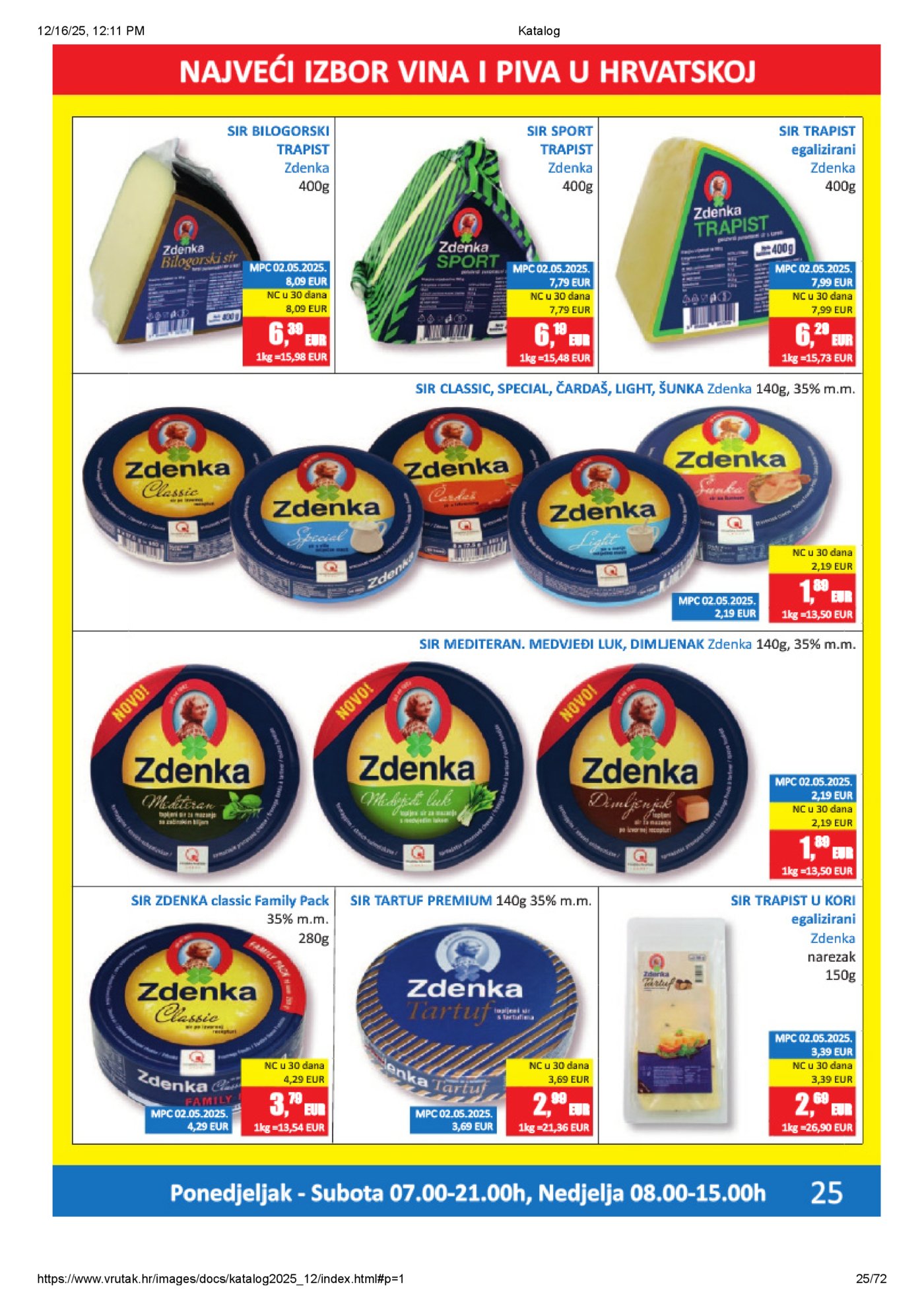 Vrutak katalog Akcija 15.12. - 31.12.2025.