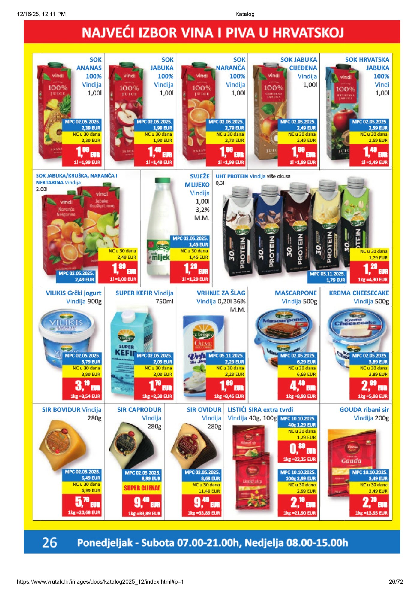 Vrutak katalog Akcija 15.12. - 31.12.2025.