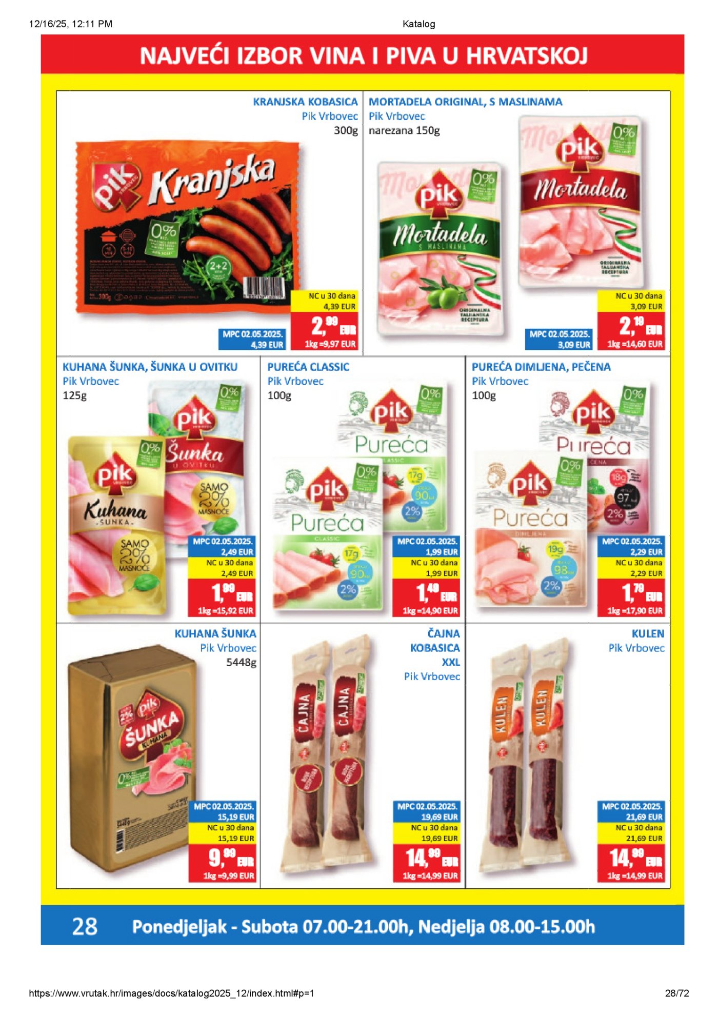 Vrutak katalog Akcija 15.12. - 31.12.2025.