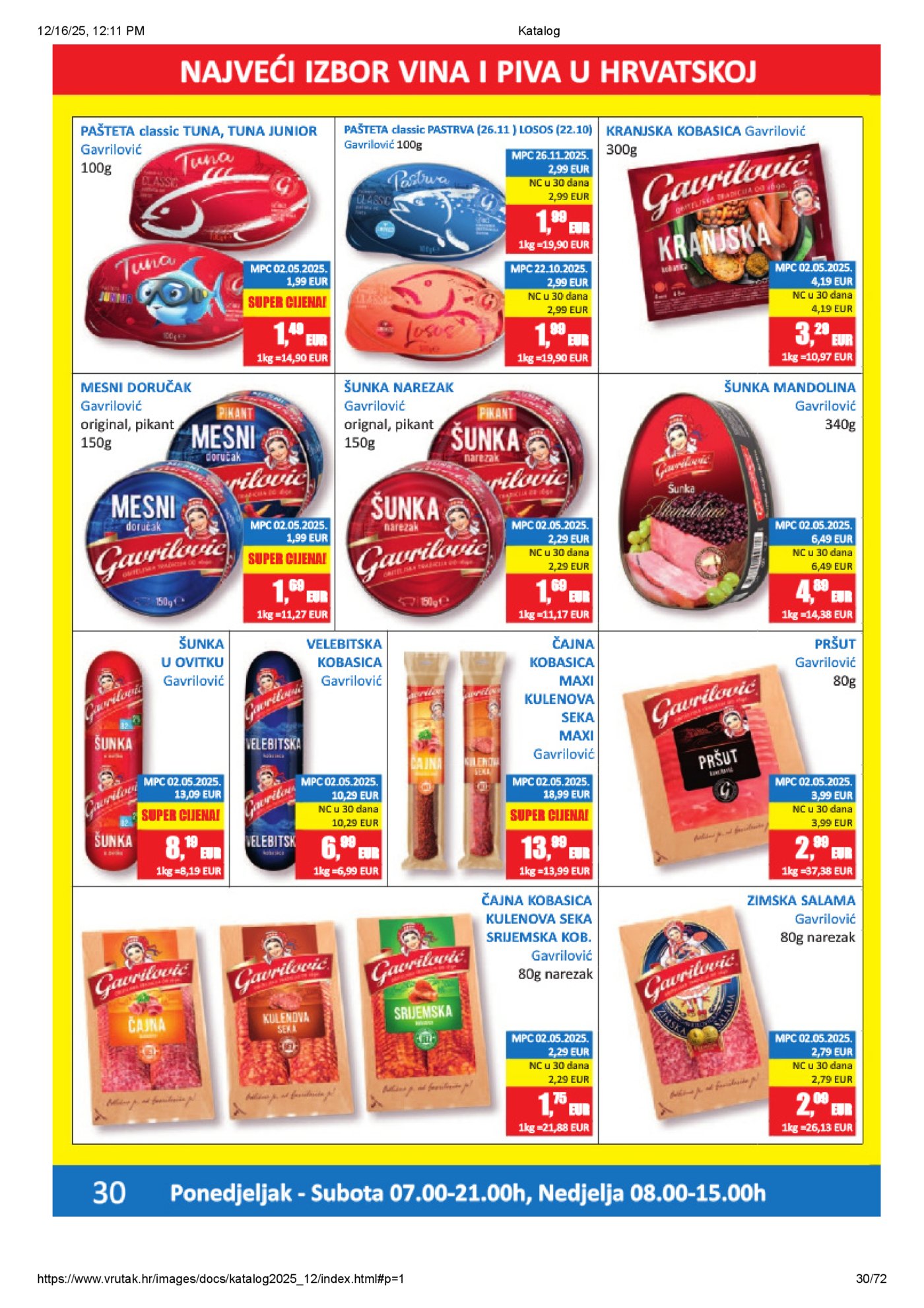 Vrutak katalog Akcija 15.12. - 31.12.2025.