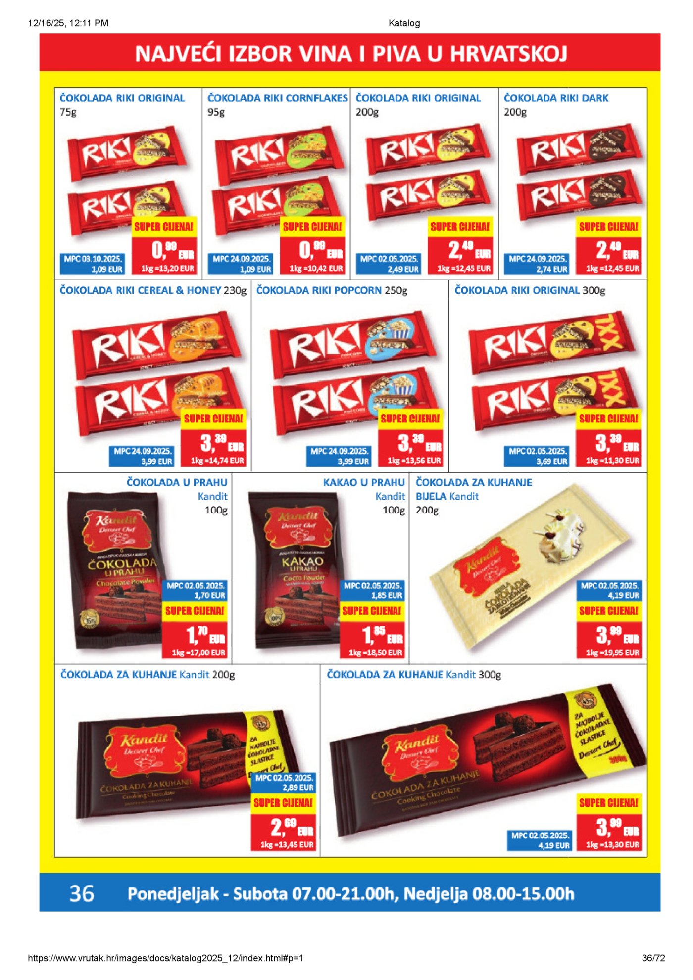 Vrutak katalog Akcija 15.12. - 31.12.2025.