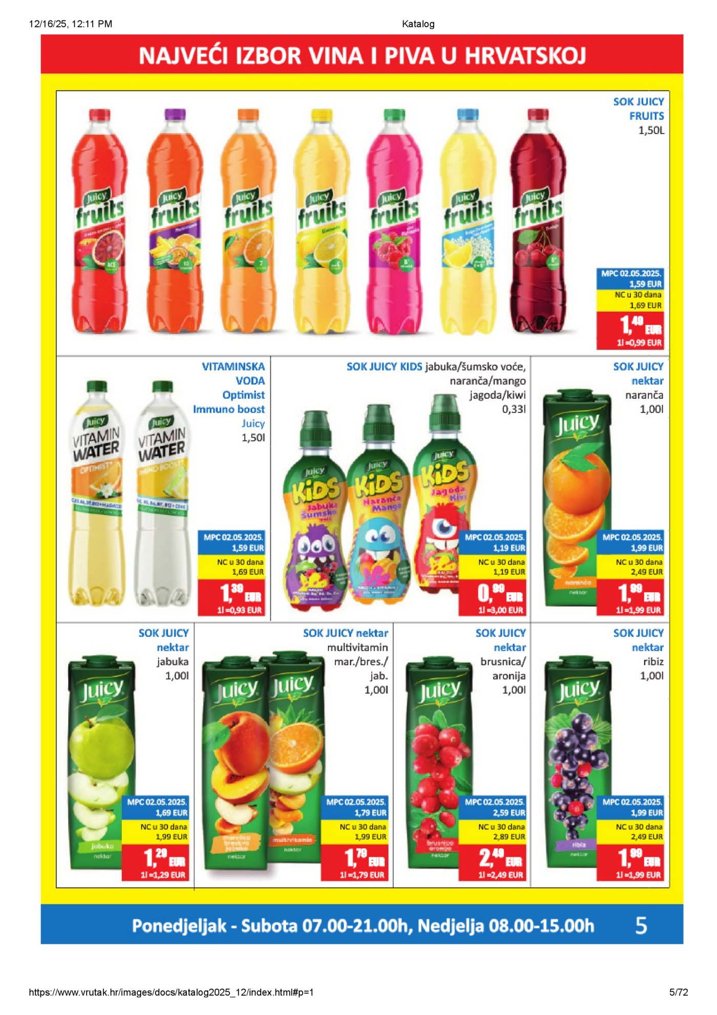 Vrutak katalog Akcija 15.12. - 31.12.2025.