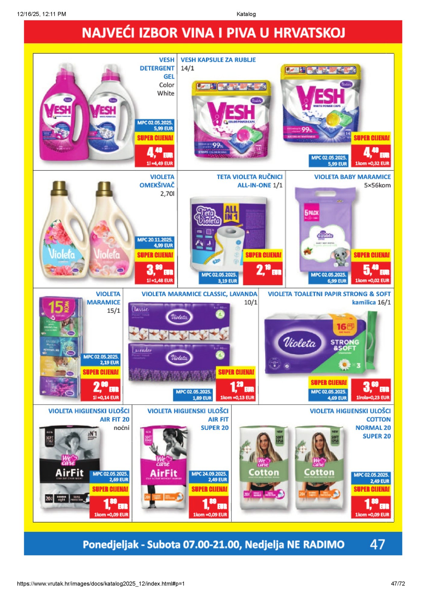 Vrutak katalog Akcija 15.12. - 31.12.2025.