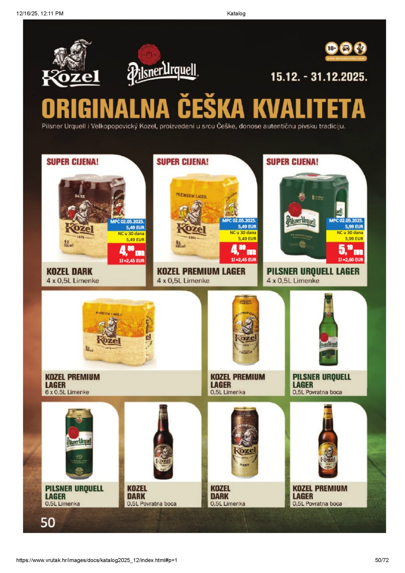 Vrutak katalog Akcija 15.12. - 31.12.2025.