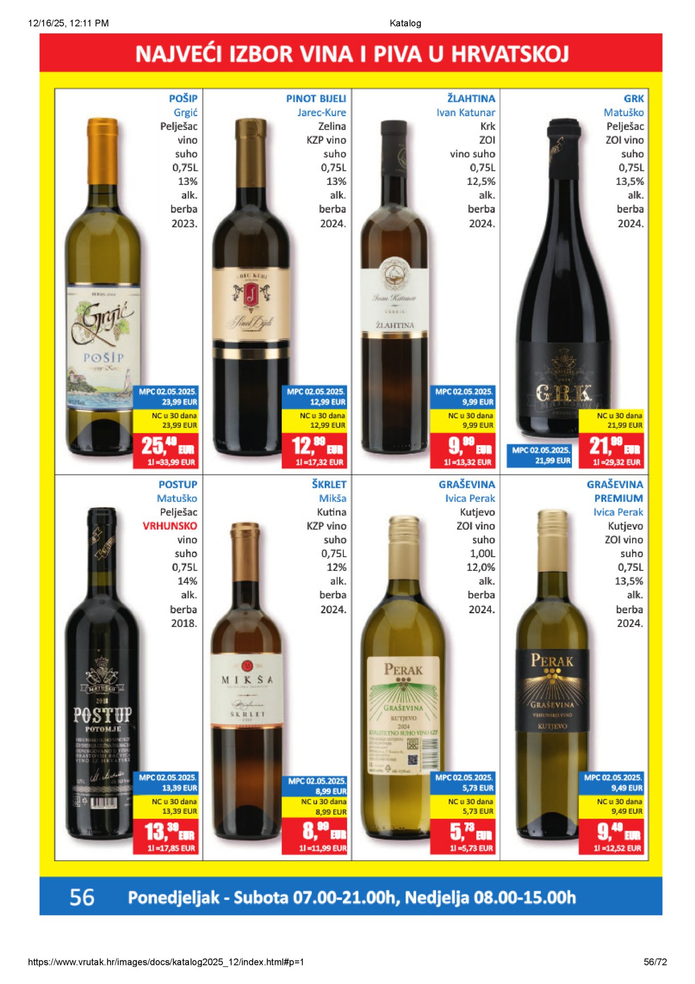 Vrutak katalog Akcija 15.12. - 31.12.2025.