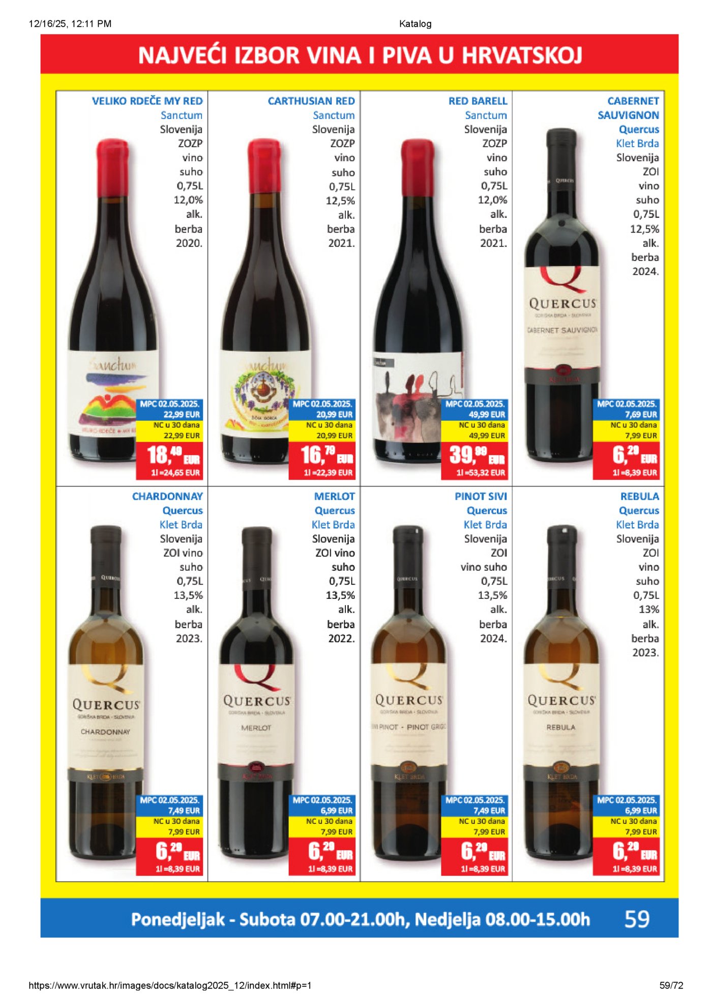 Vrutak katalog Akcija 15.12. - 31.12.2025.