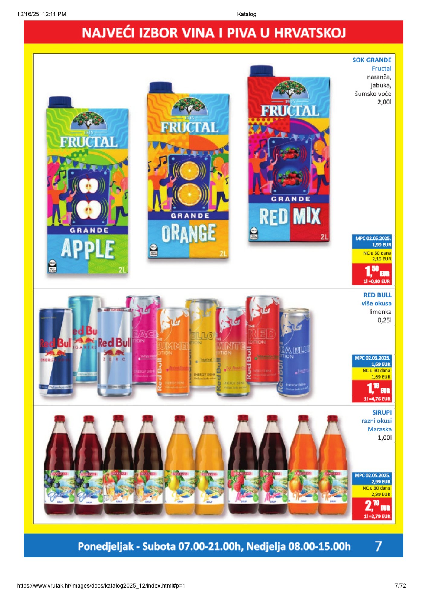 Vrutak katalog Akcija 15.12. - 31.12.2025.