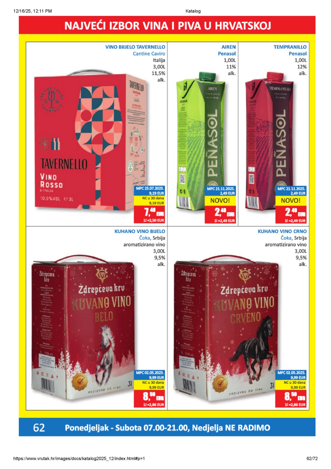 Vrutak katalog Akcija 15.12. - 31.12.2025.