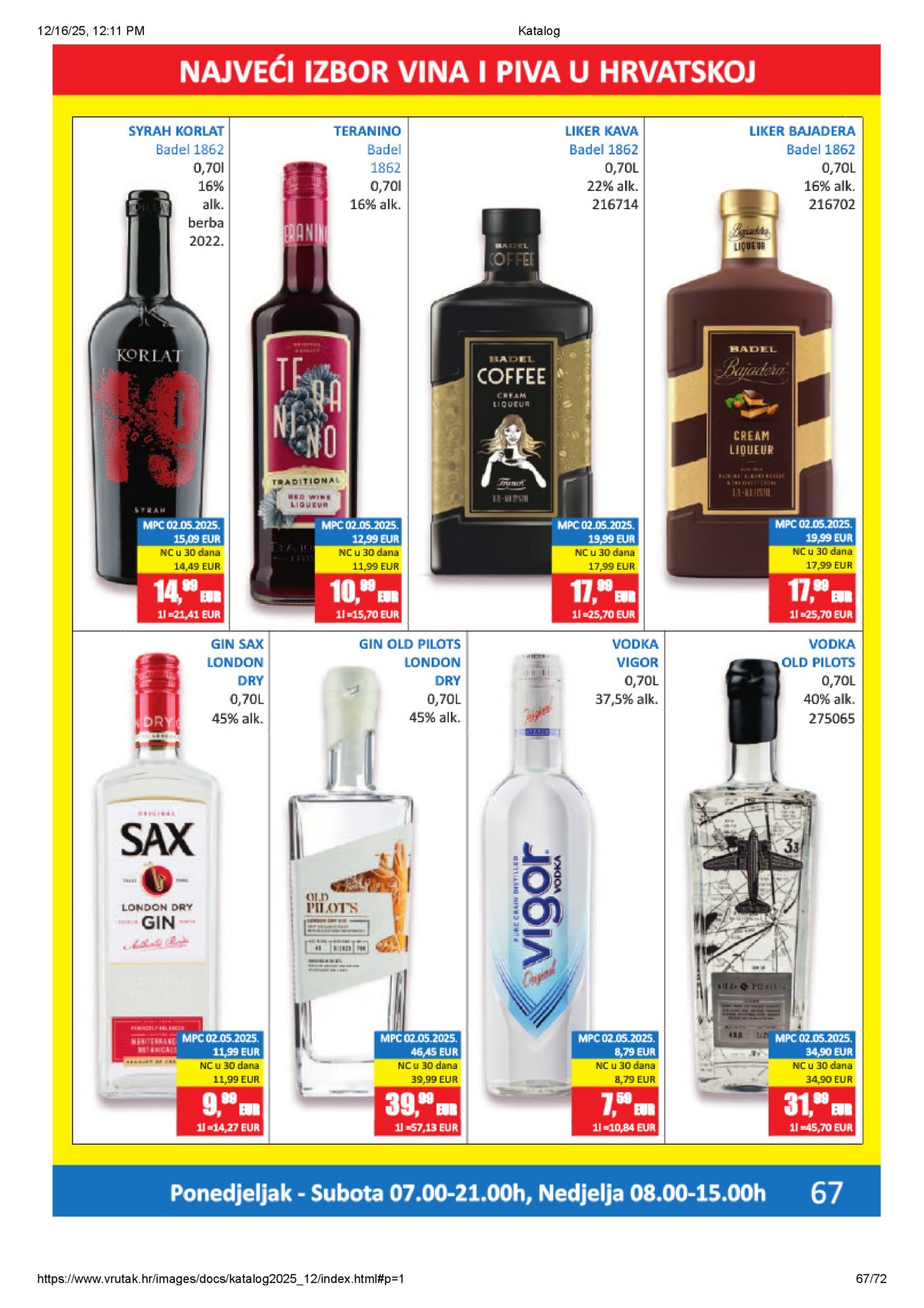 Vrutak katalog Akcija 15.12. - 31.12.2025.