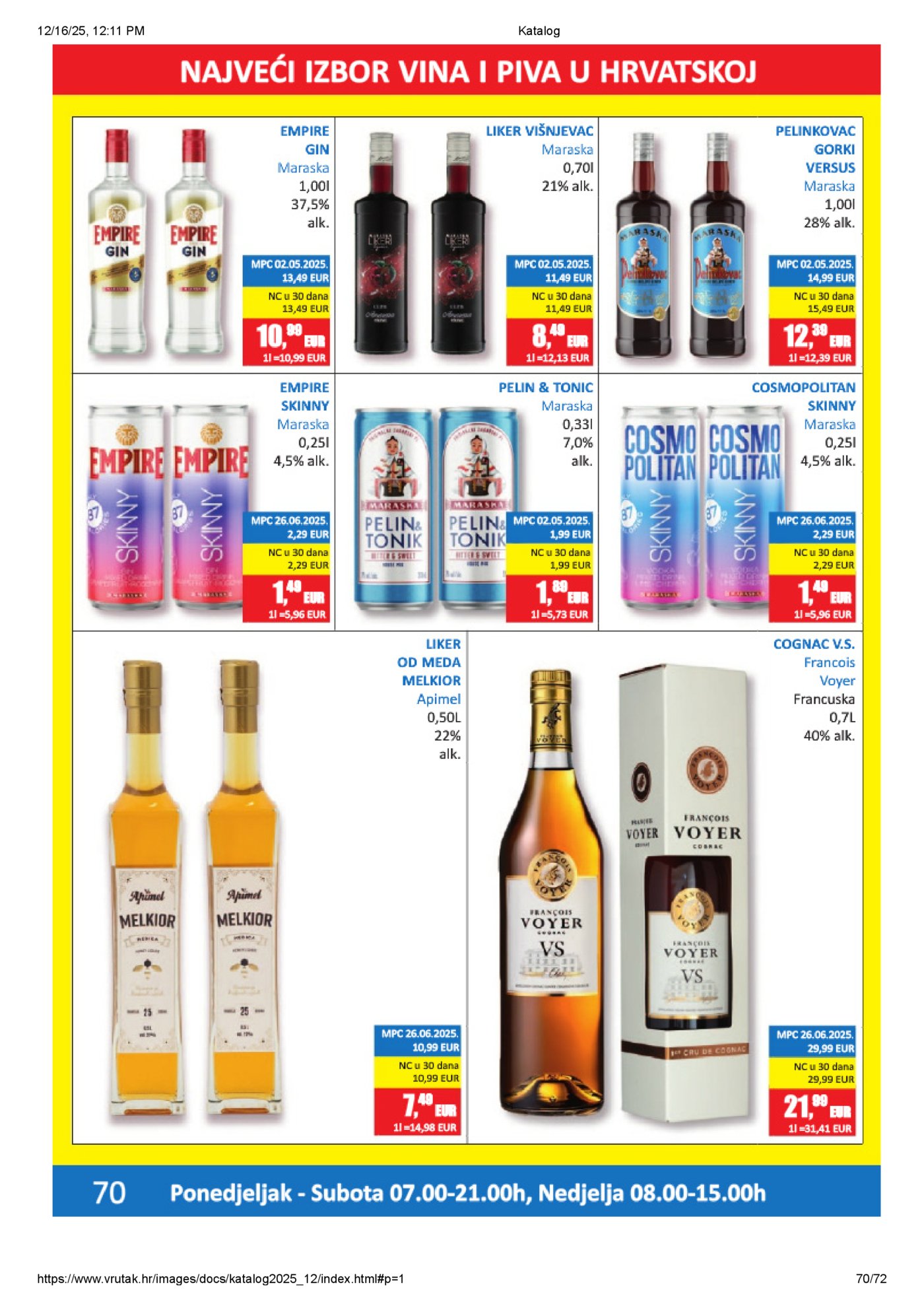 Vrutak katalog Akcija 15.12. - 31.12.2025.