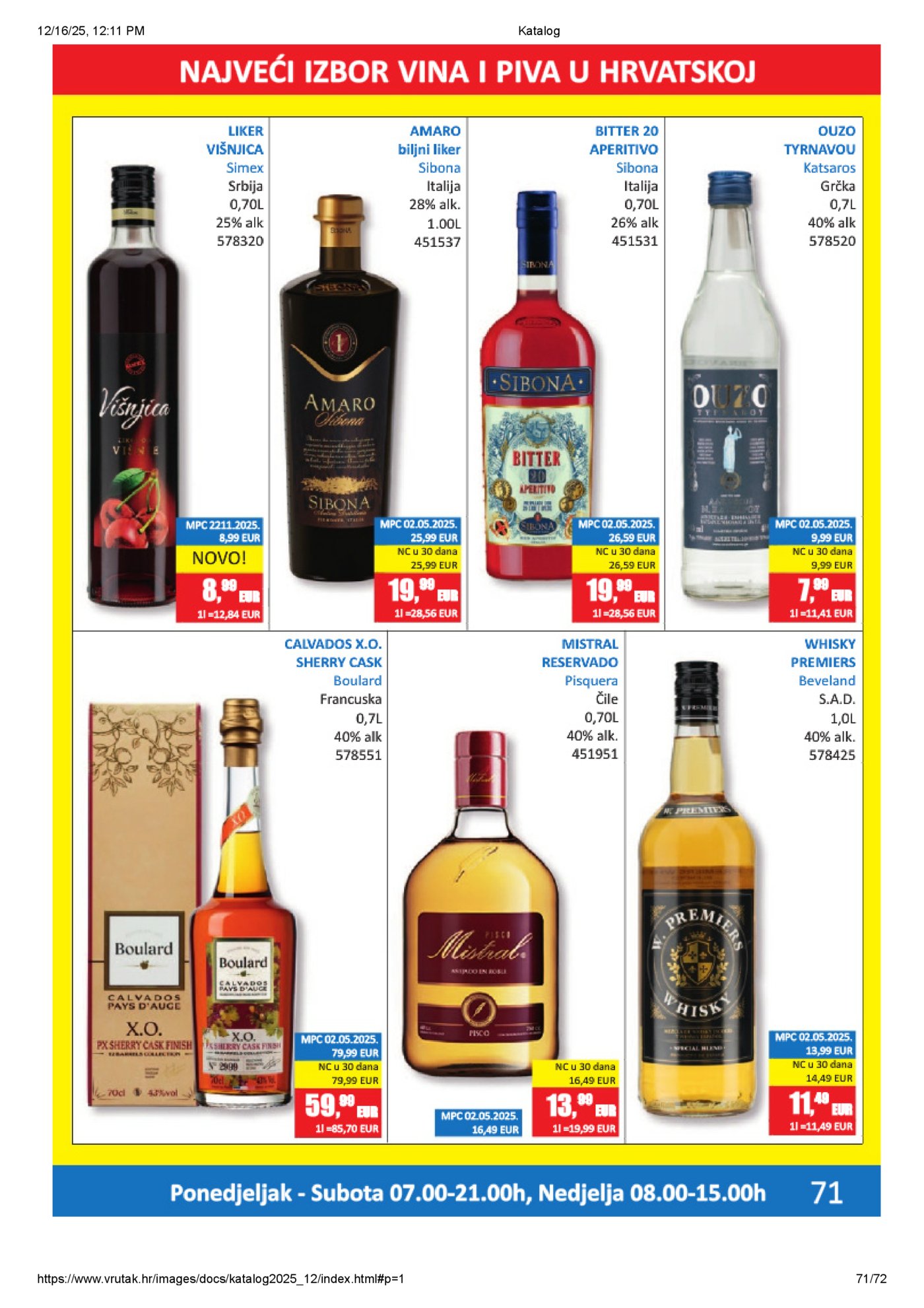 Vrutak katalog Akcija 15.12. - 31.12.2025.