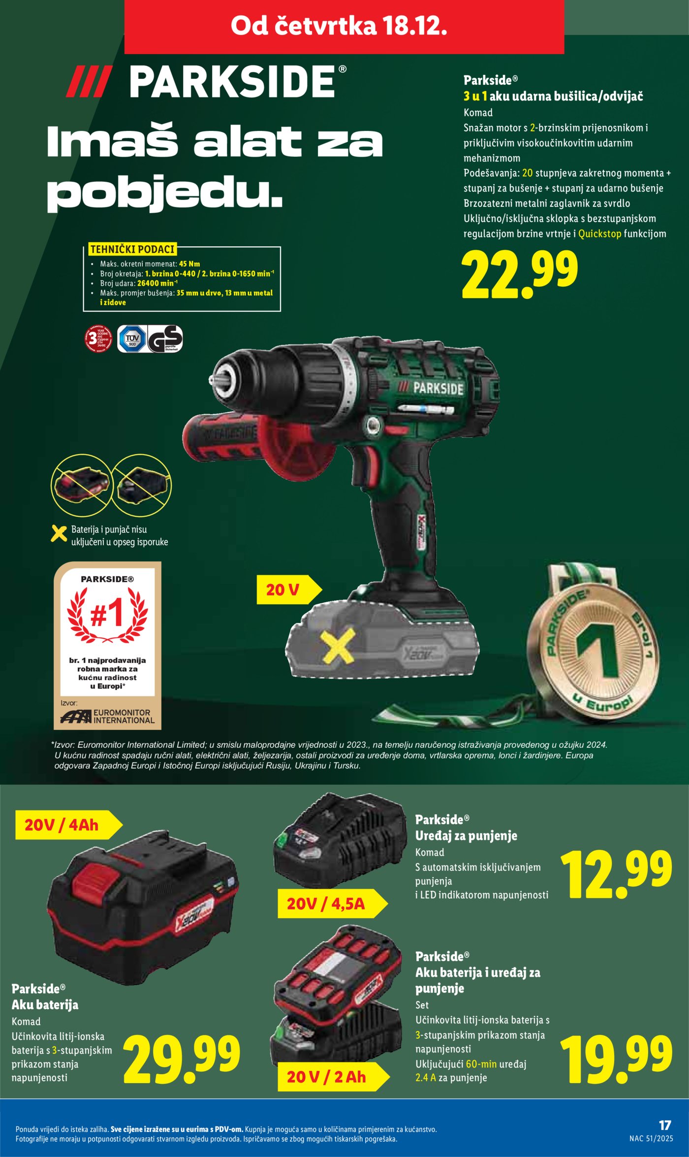 Lidl katalog Super ponuda od četvrtka 18.12. - 24.12.2025.