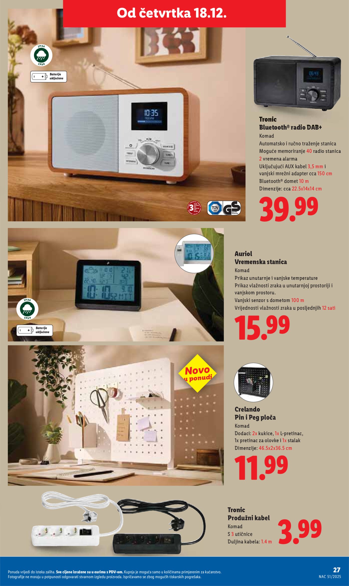 Lidl katalog Super ponuda od četvrtka 18.12. - 24.12.2025.