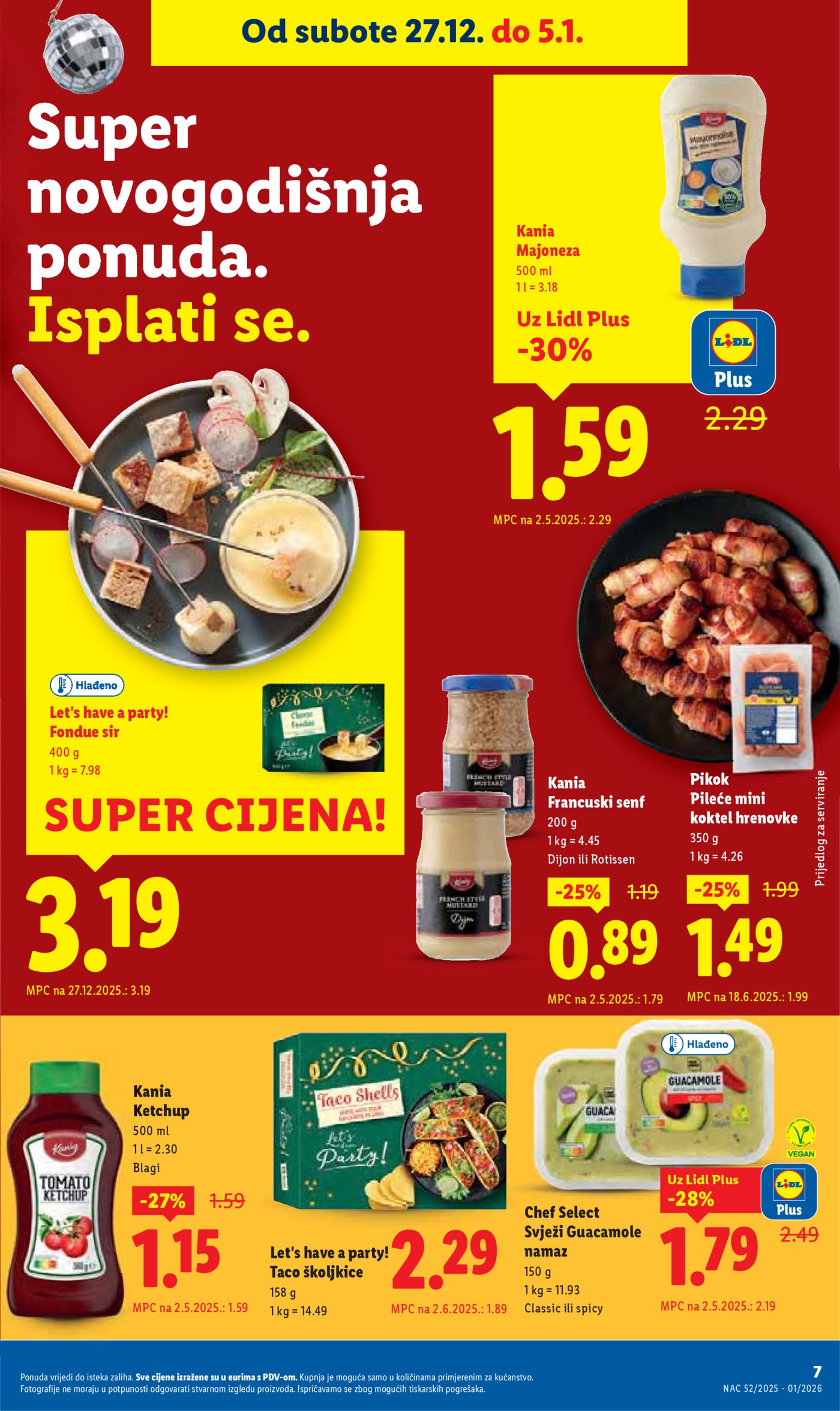 Lidl katalog Super ponuda od subote 27.12. - 05.01.2026.