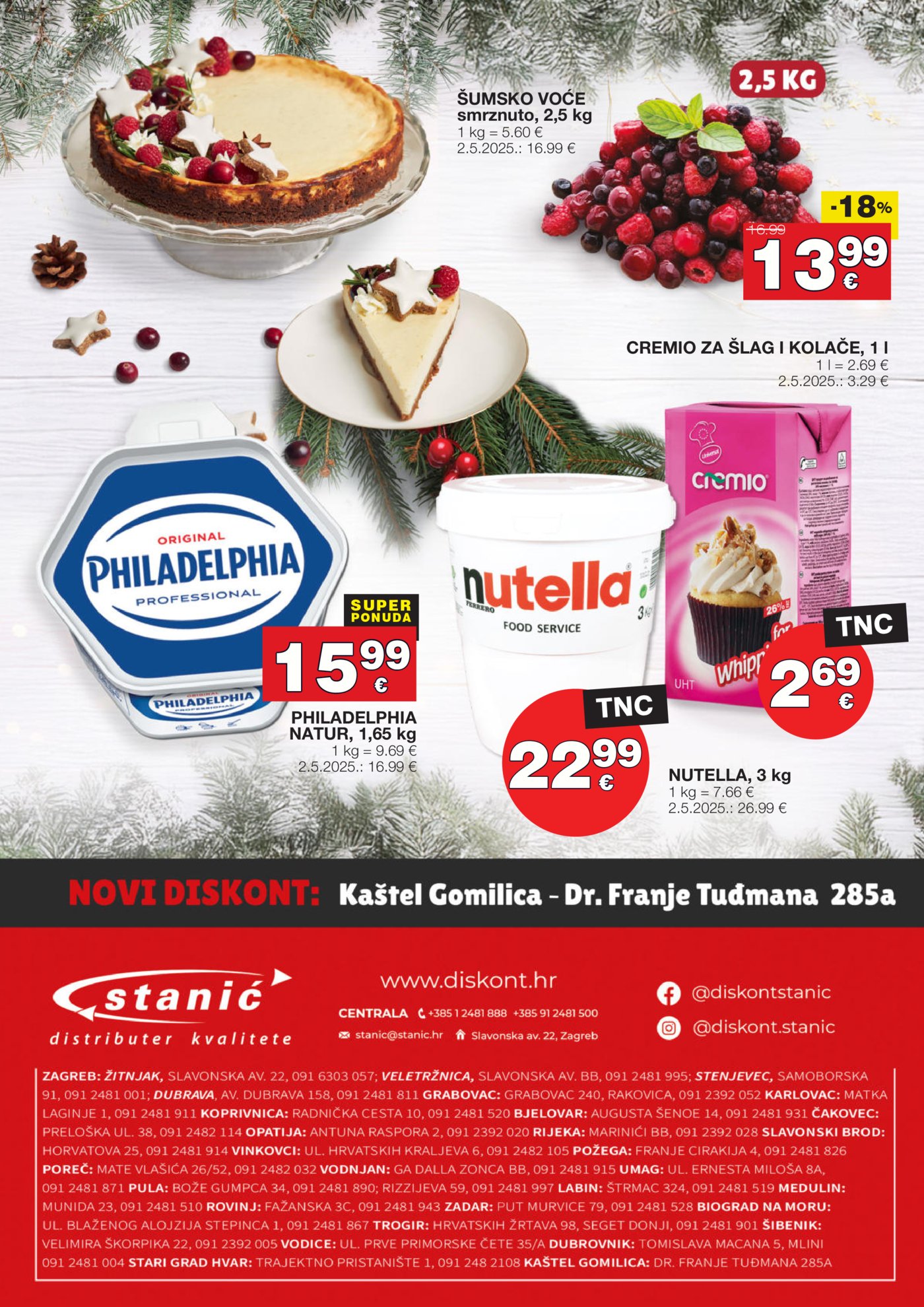 Diskont Stanić katalog Kolači 11.12.-07.01.2025.