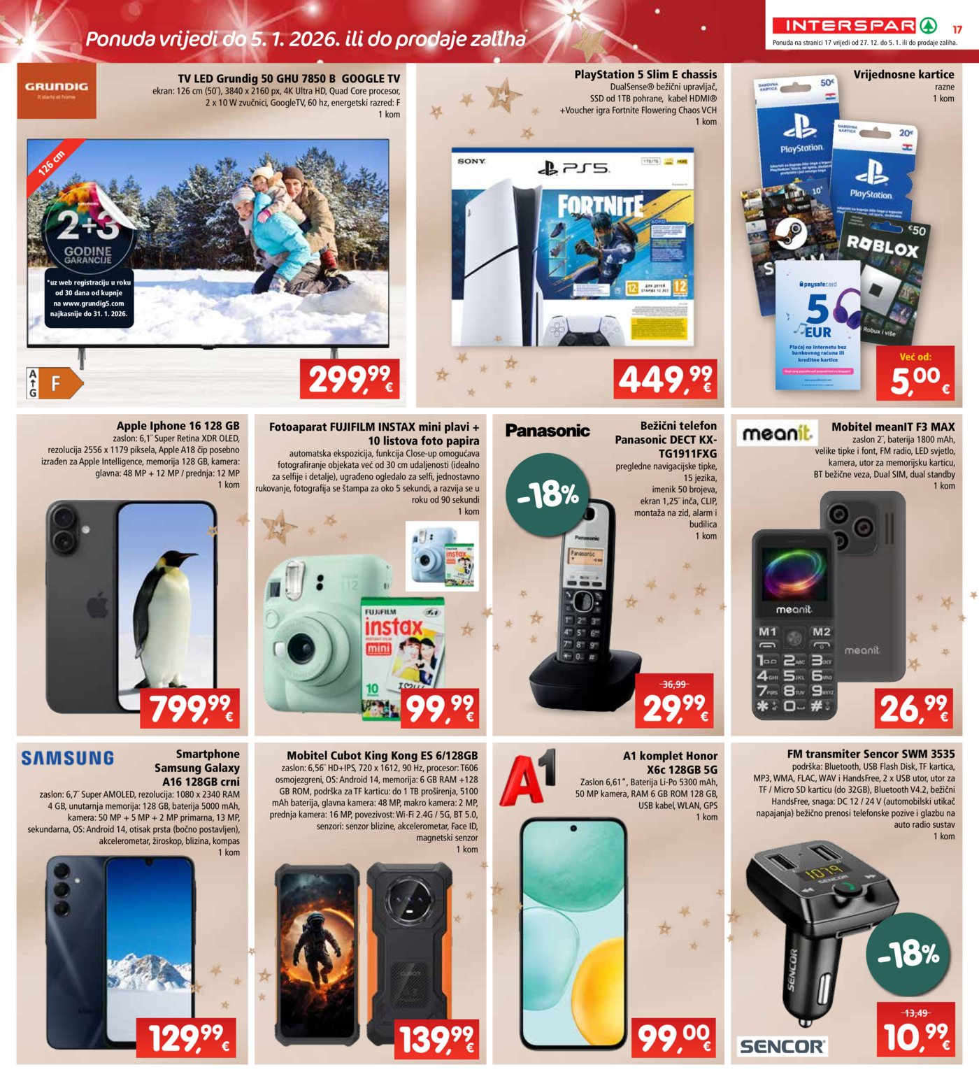 INTERSPAR katalog Akcija 27.12.-05.01.2026.