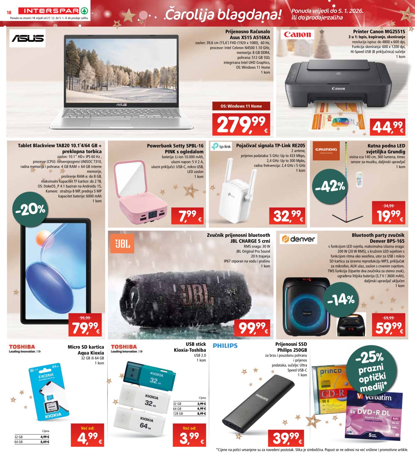 INTERSPAR katalog Akcija 27.12.-05.01.2026.