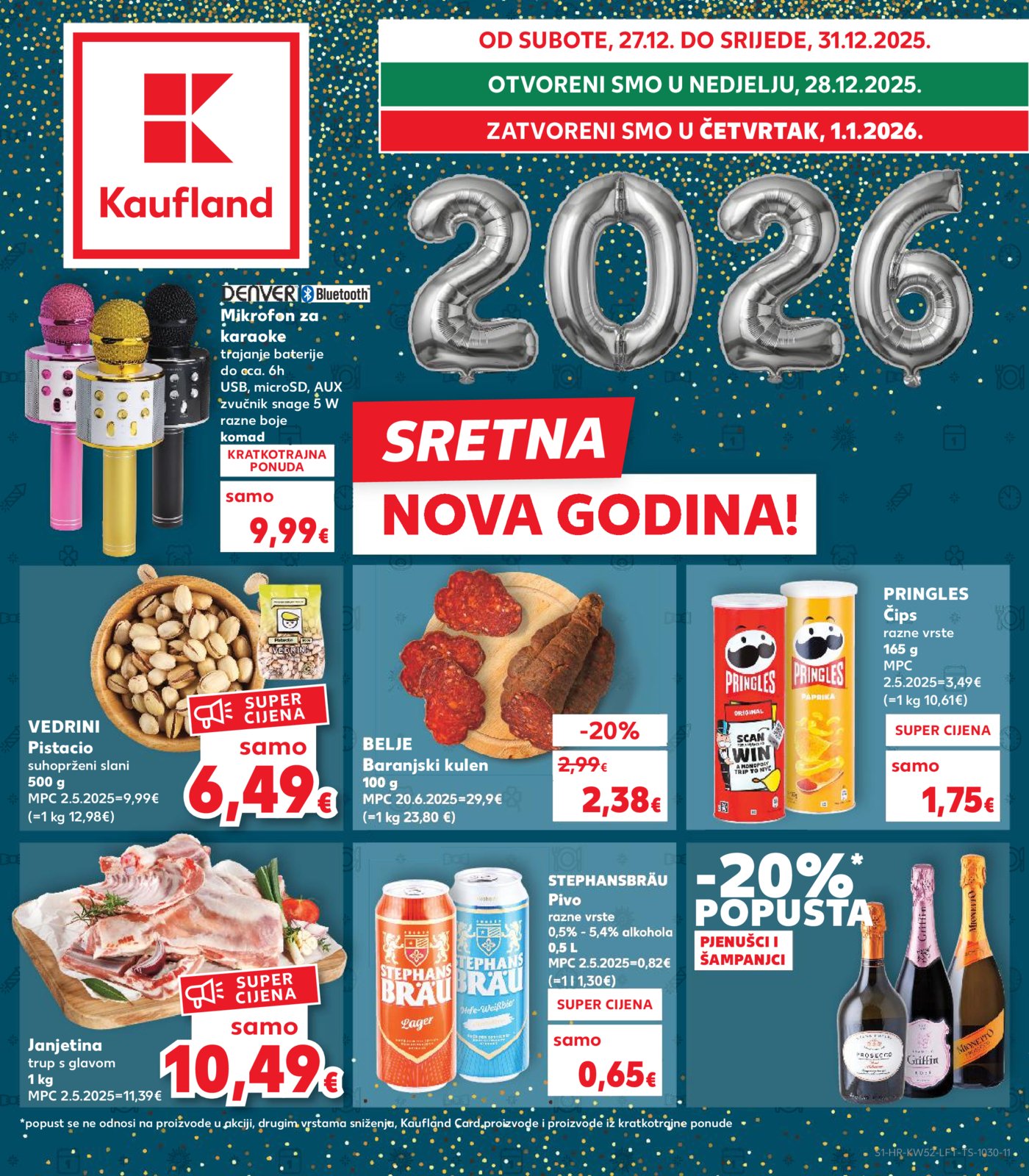 Kaufland katalog Akcija 27.12. - 01.01.2026. Odabrane poslovnice