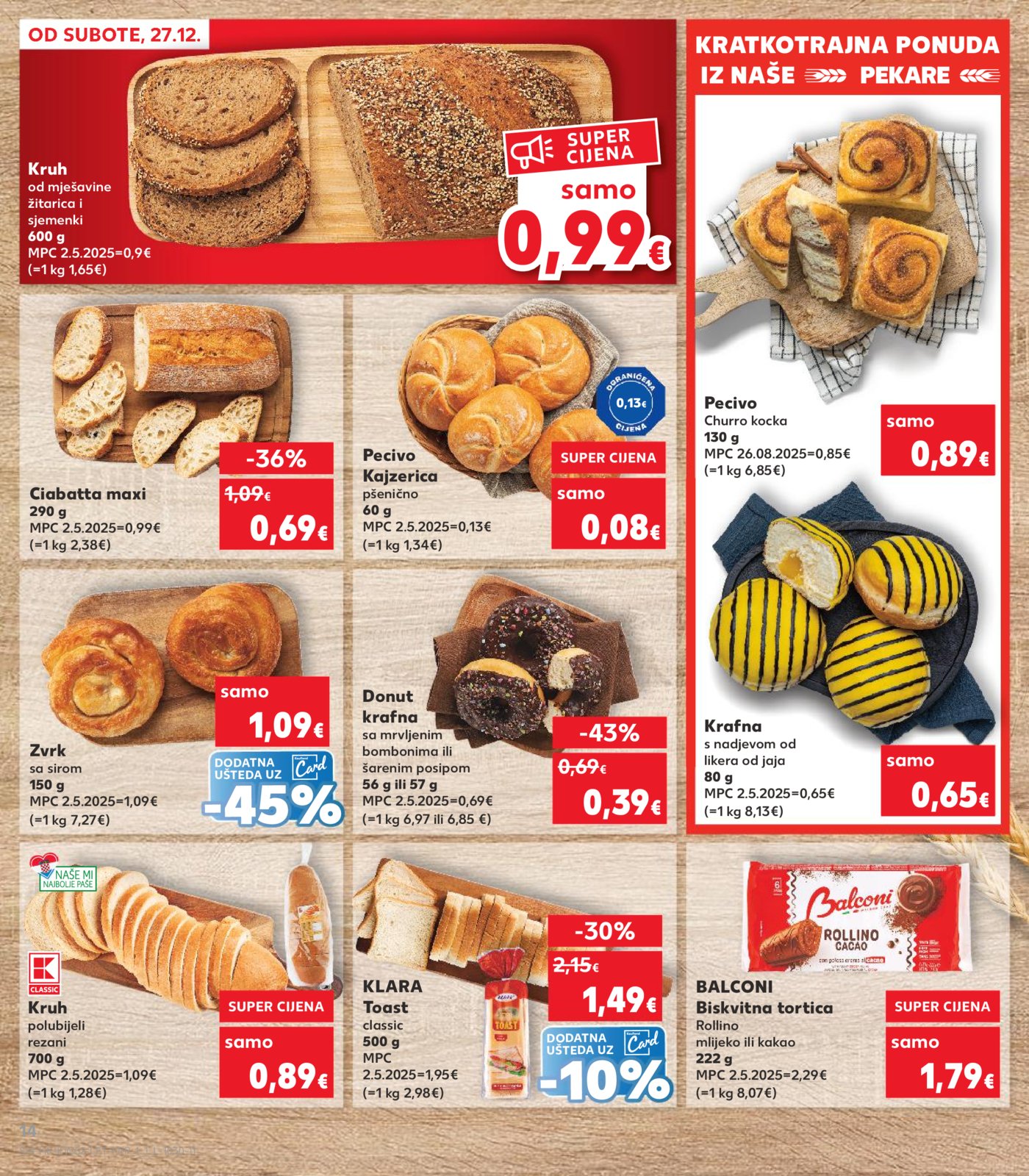 Kaufland katalog Akcija 27.12. - 01.01.2026. Odabrane poslovnice