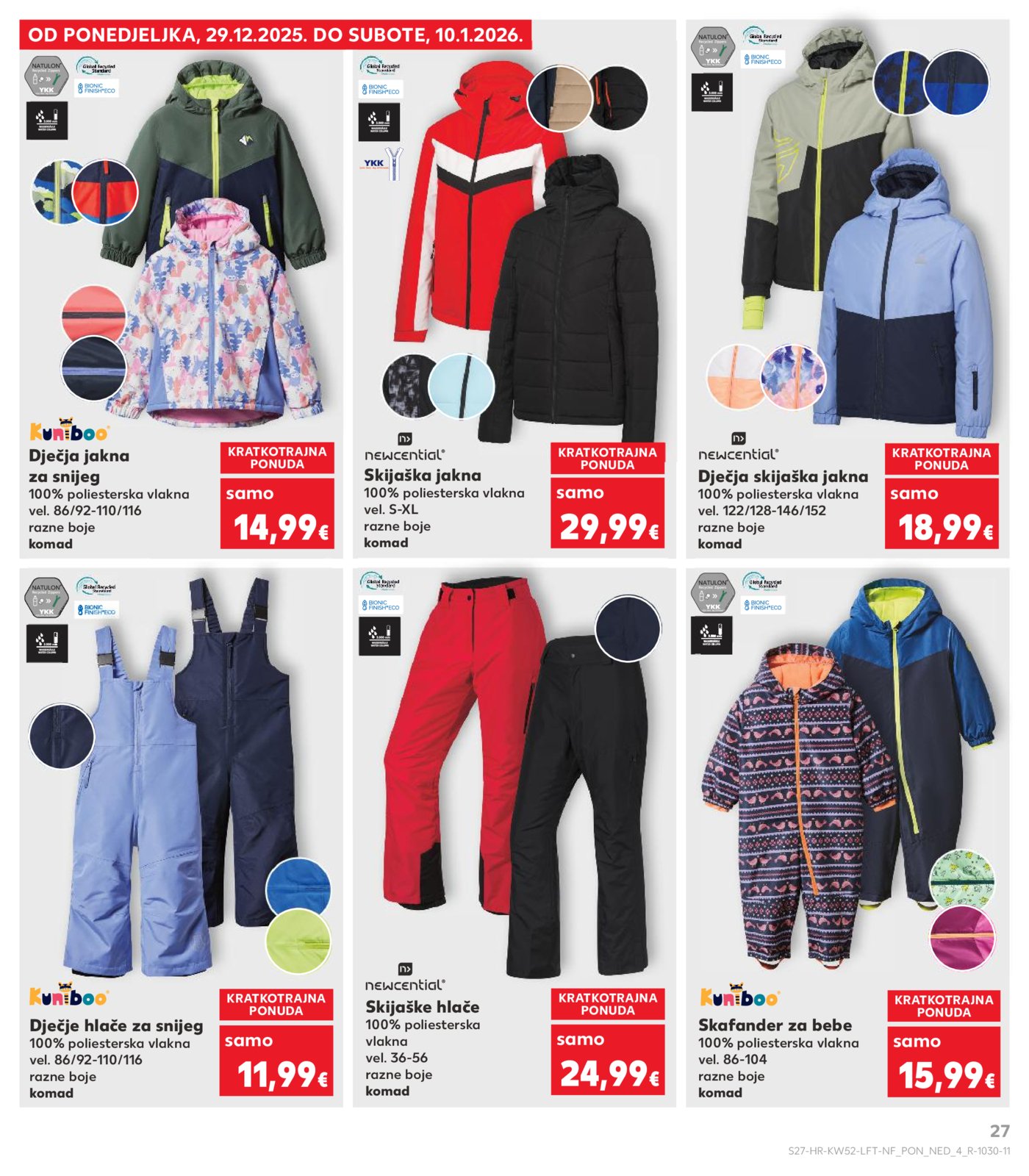 Kaufland katalog Akcija 27.12. - 01.01.2026. Odabrane poslovnice