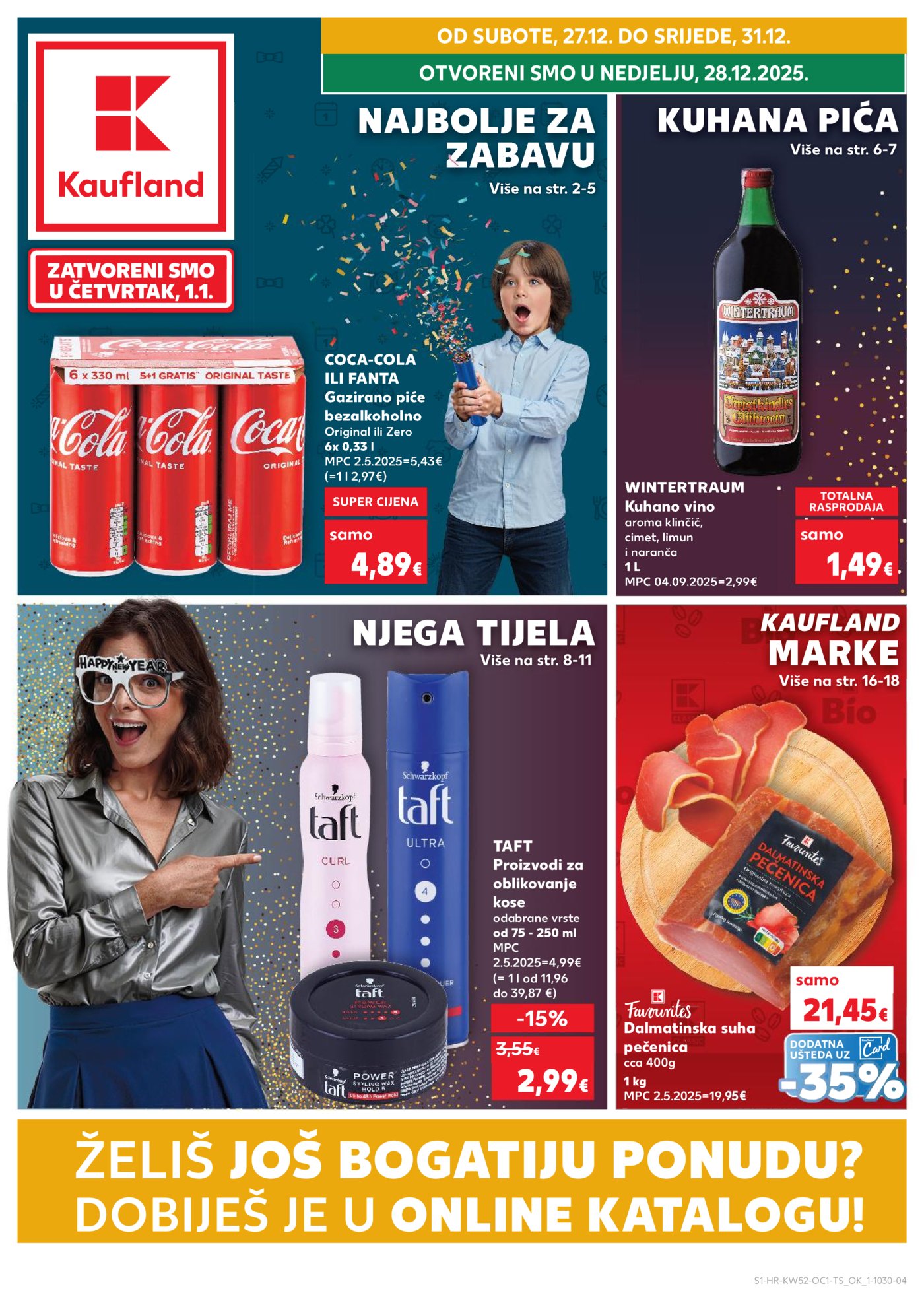 Kaufland katalog Robne marke 27.12. - 01.01.2026. Odabrane poslovnice