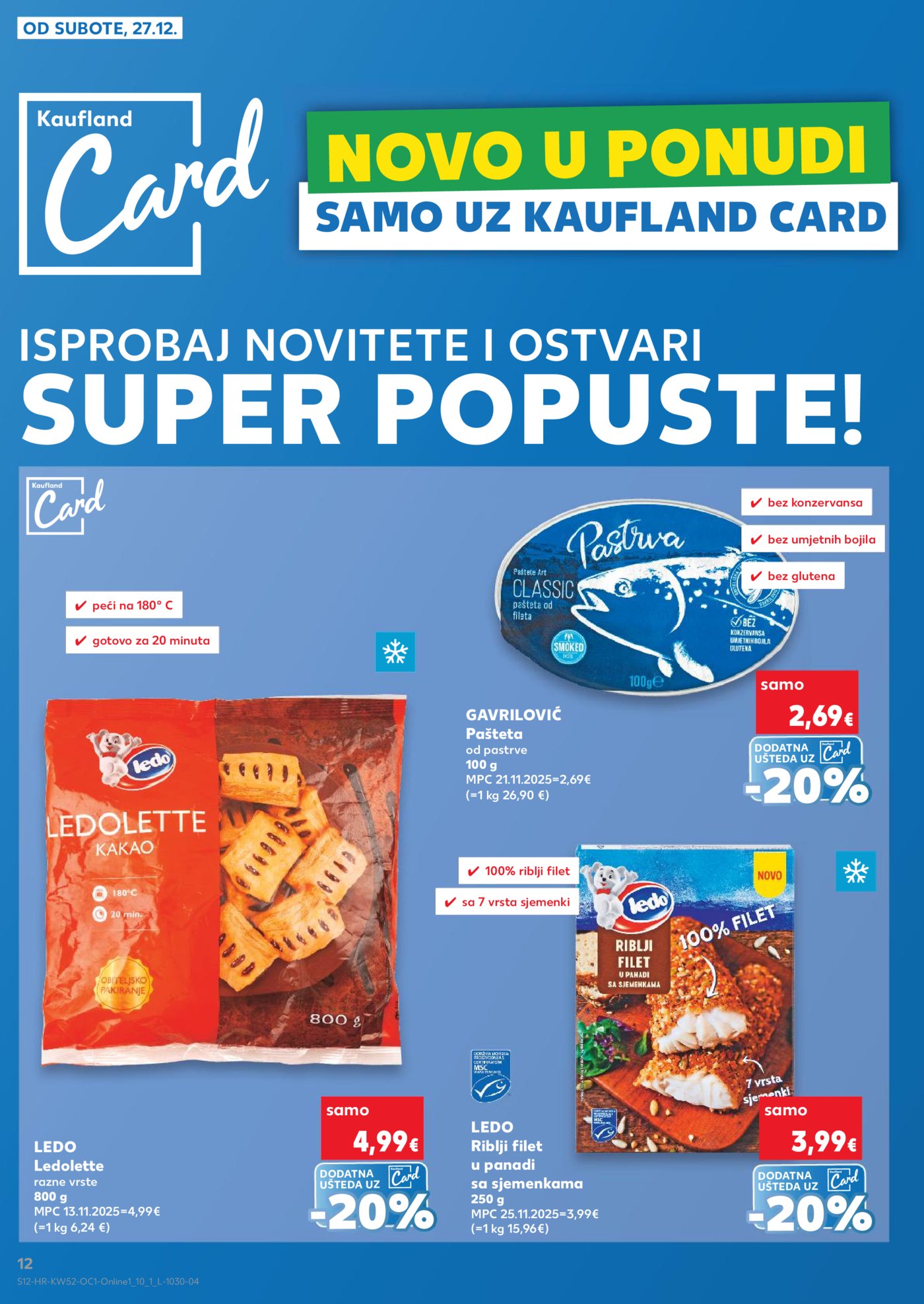 Kaufland katalog Robne marke 27.12. - 01.01.2026. Odabrane poslovnice