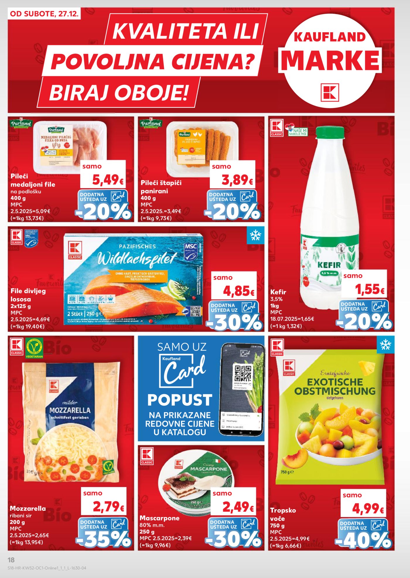 Kaufland katalog Robne marke 27.12. - 01.01.2026. Pula, Zadar, Split, Osijek, Ivanec