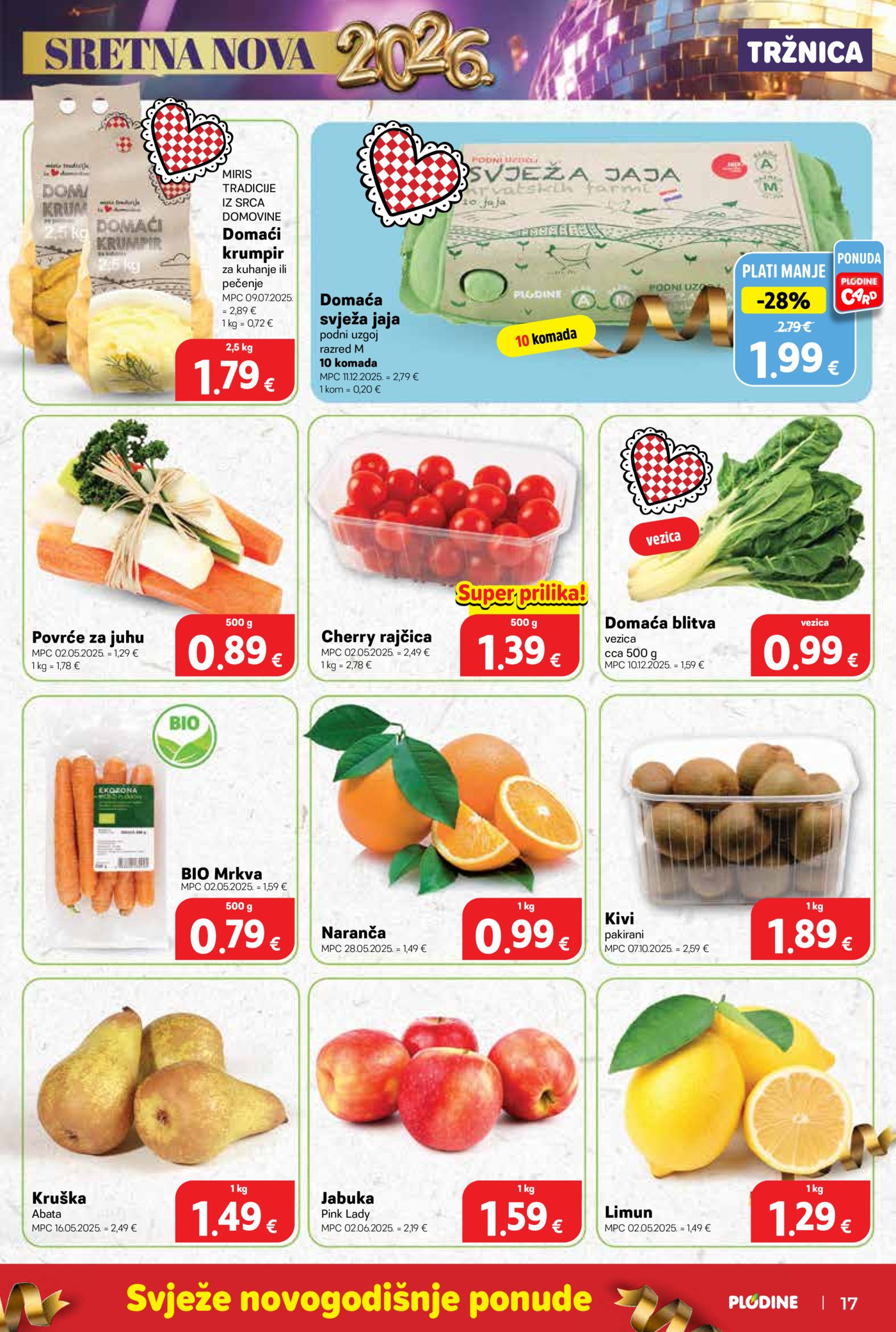 Plodine katalog Akcija 27.12. - 31.12.2025.
