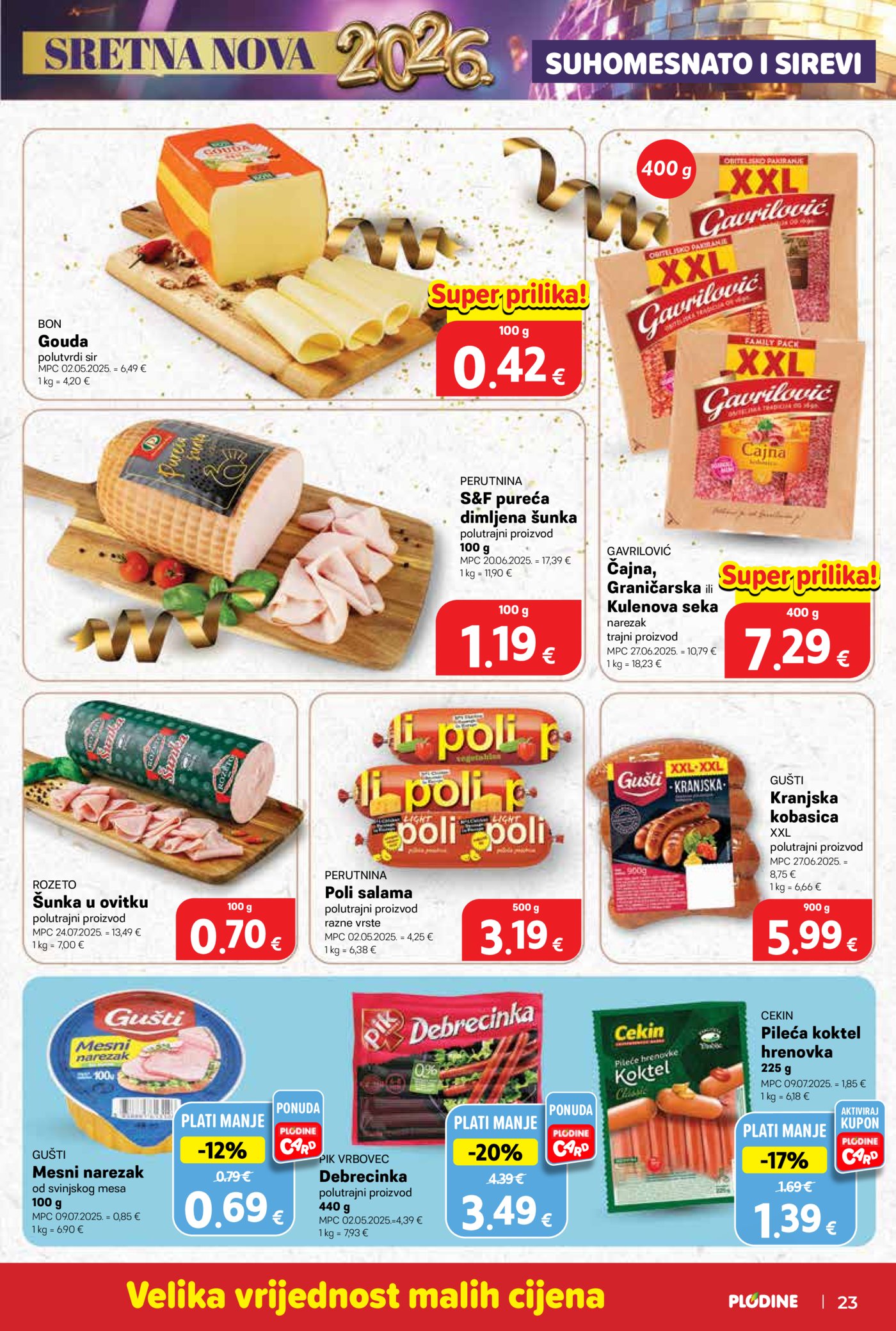 Plodine katalog Akcija 27.12. - 31.12.2025.
