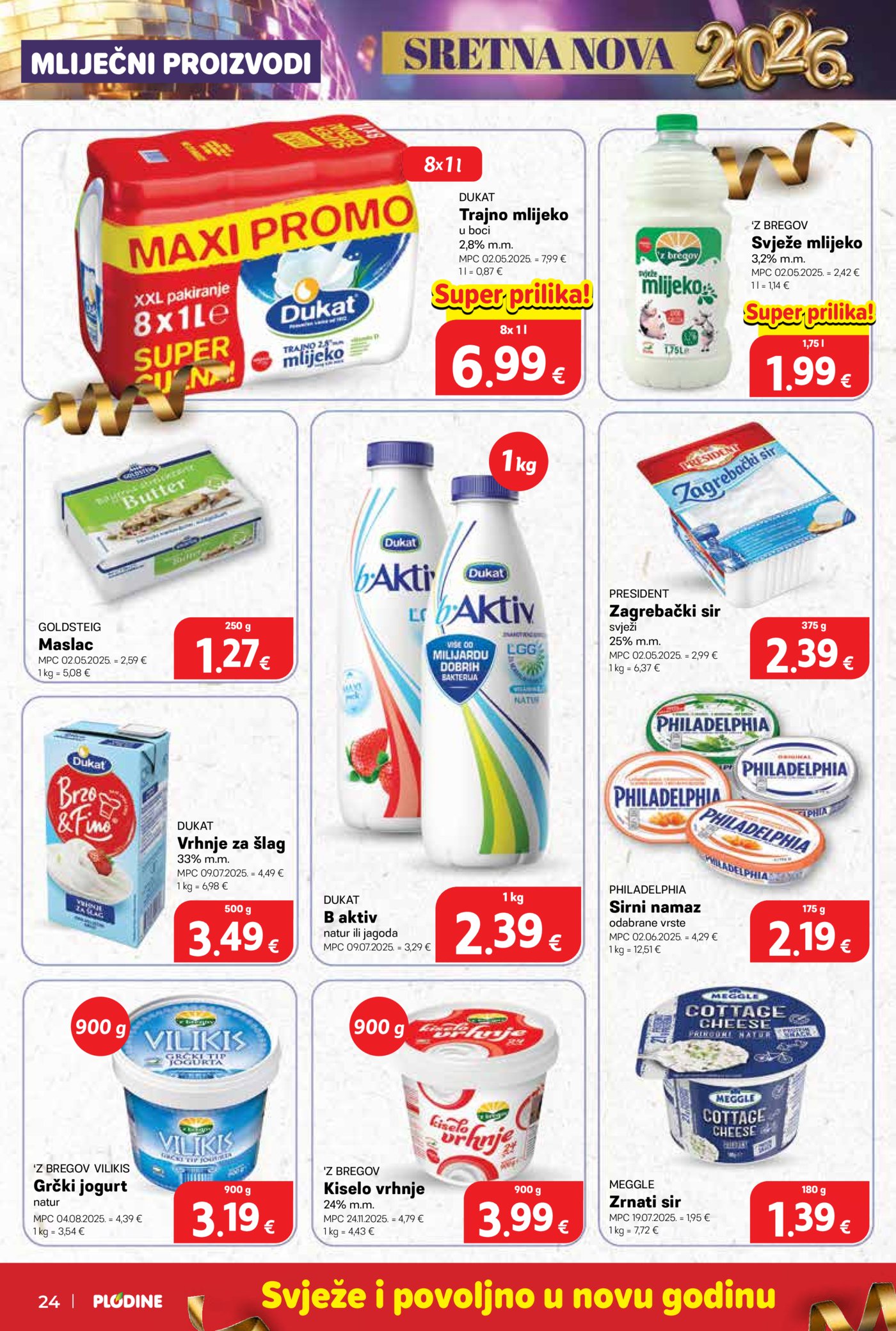 Plodine katalog Akcija 27.12. - 31.12.2025.