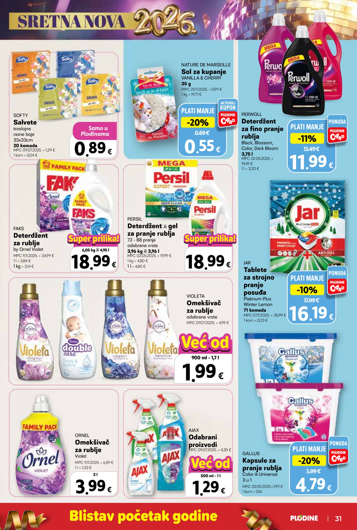 Plodine katalog Akcija 27.12. - 31.12.2025.