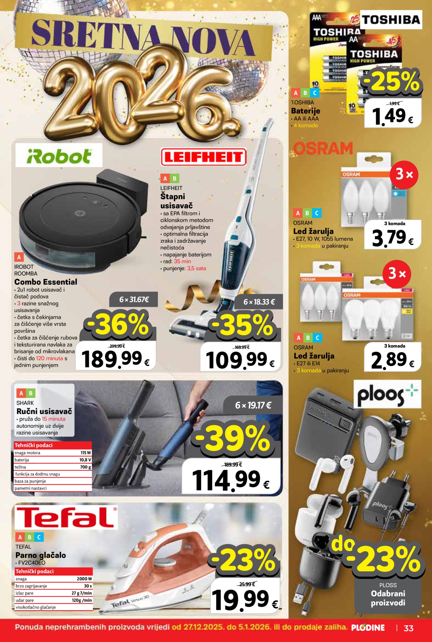 Plodine katalog Akcija 27.12. - 31.12.2025.