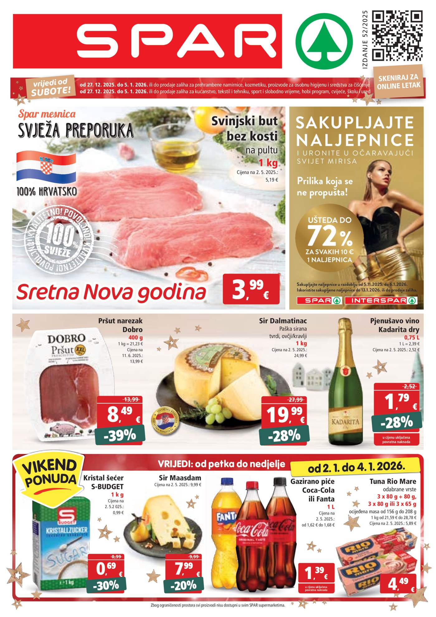 SPAR katalog akcija 27.12.-05.01.2026.