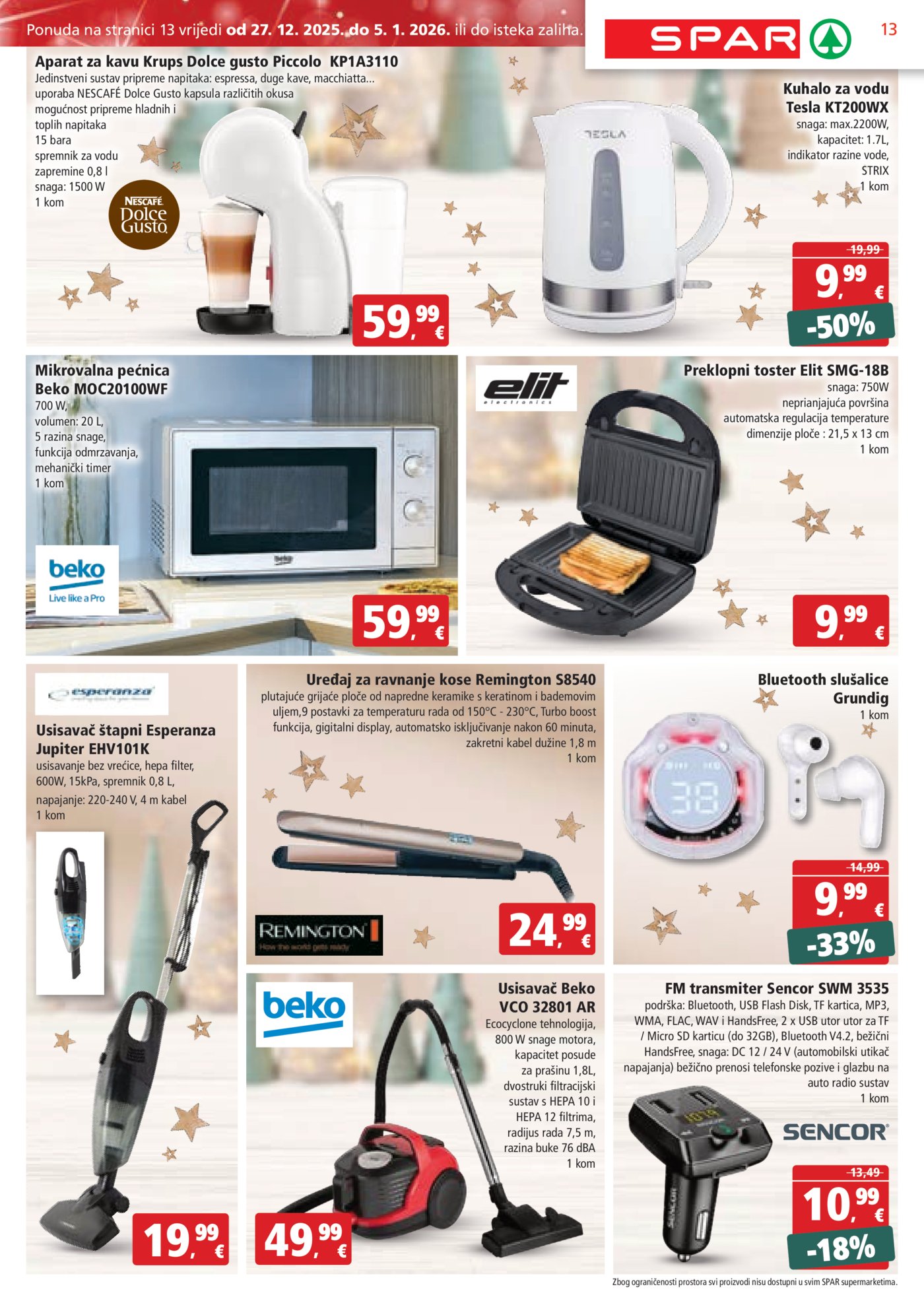 SPAR katalog akcija 27.12.-05.01.2026.