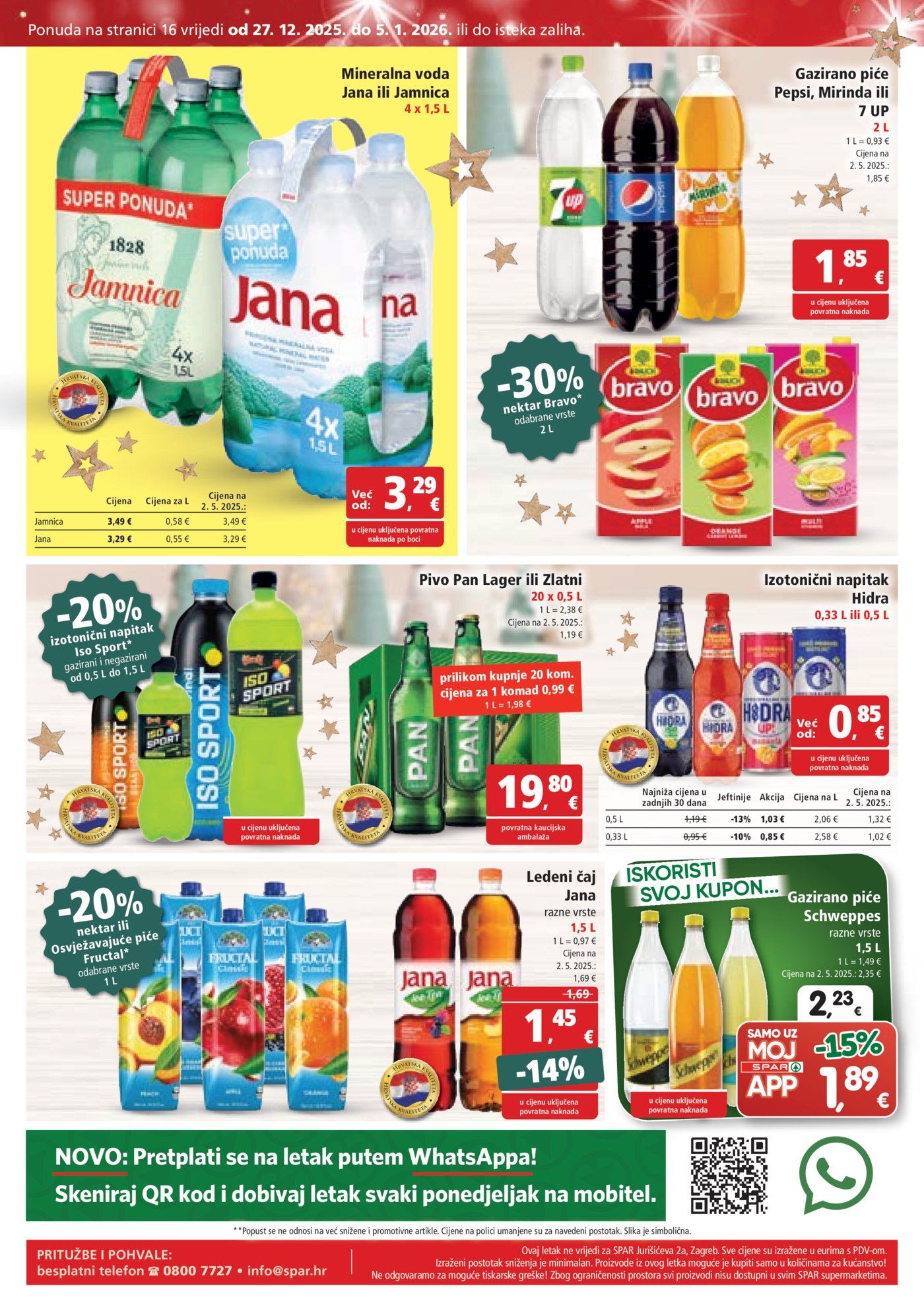 SPAR katalog akcija 27.12.-05.01.2026.