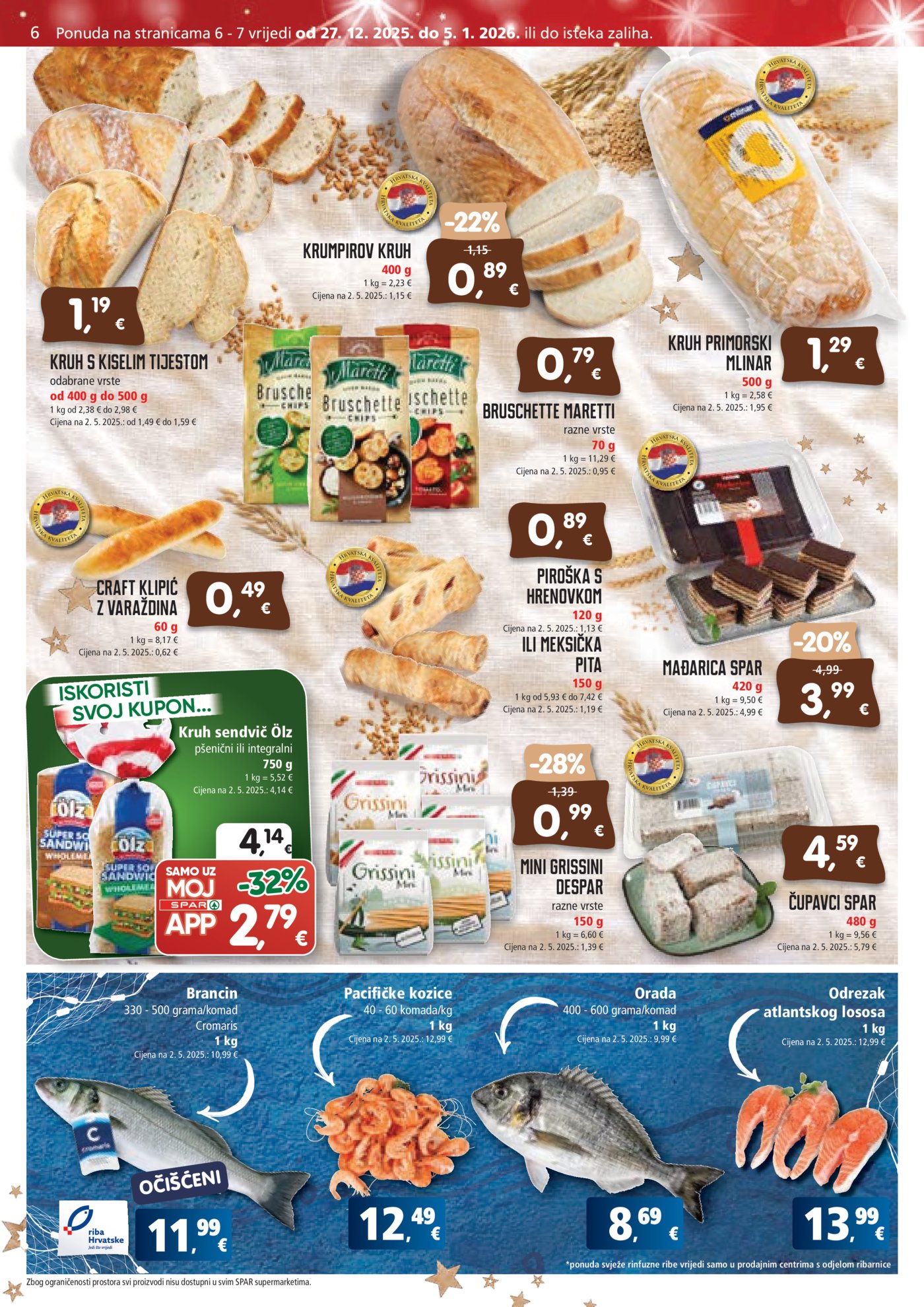 SPAR katalog akcija 27.12.-05.01.2026.