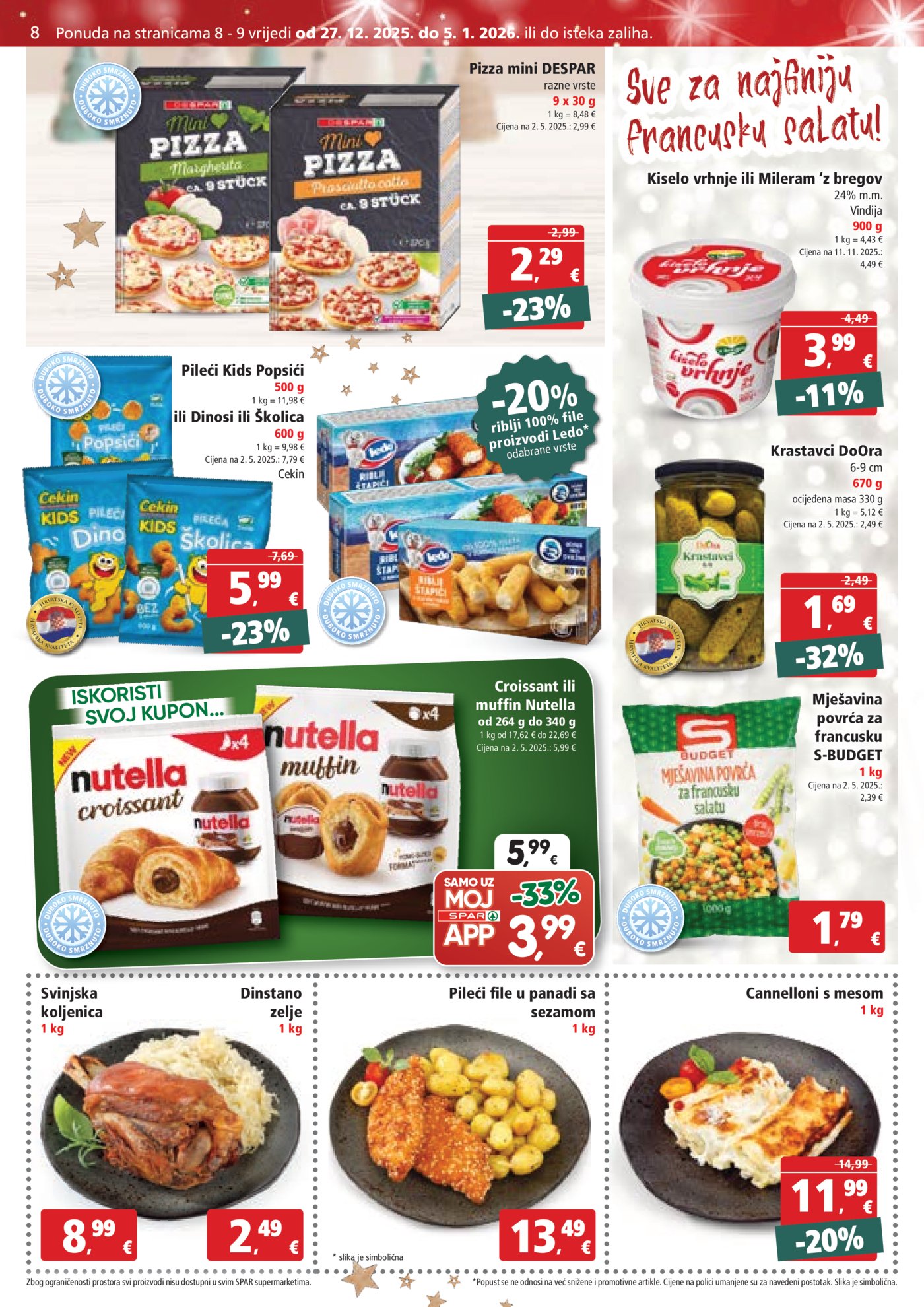 SPAR katalog akcija 27.12.-05.01.2026.