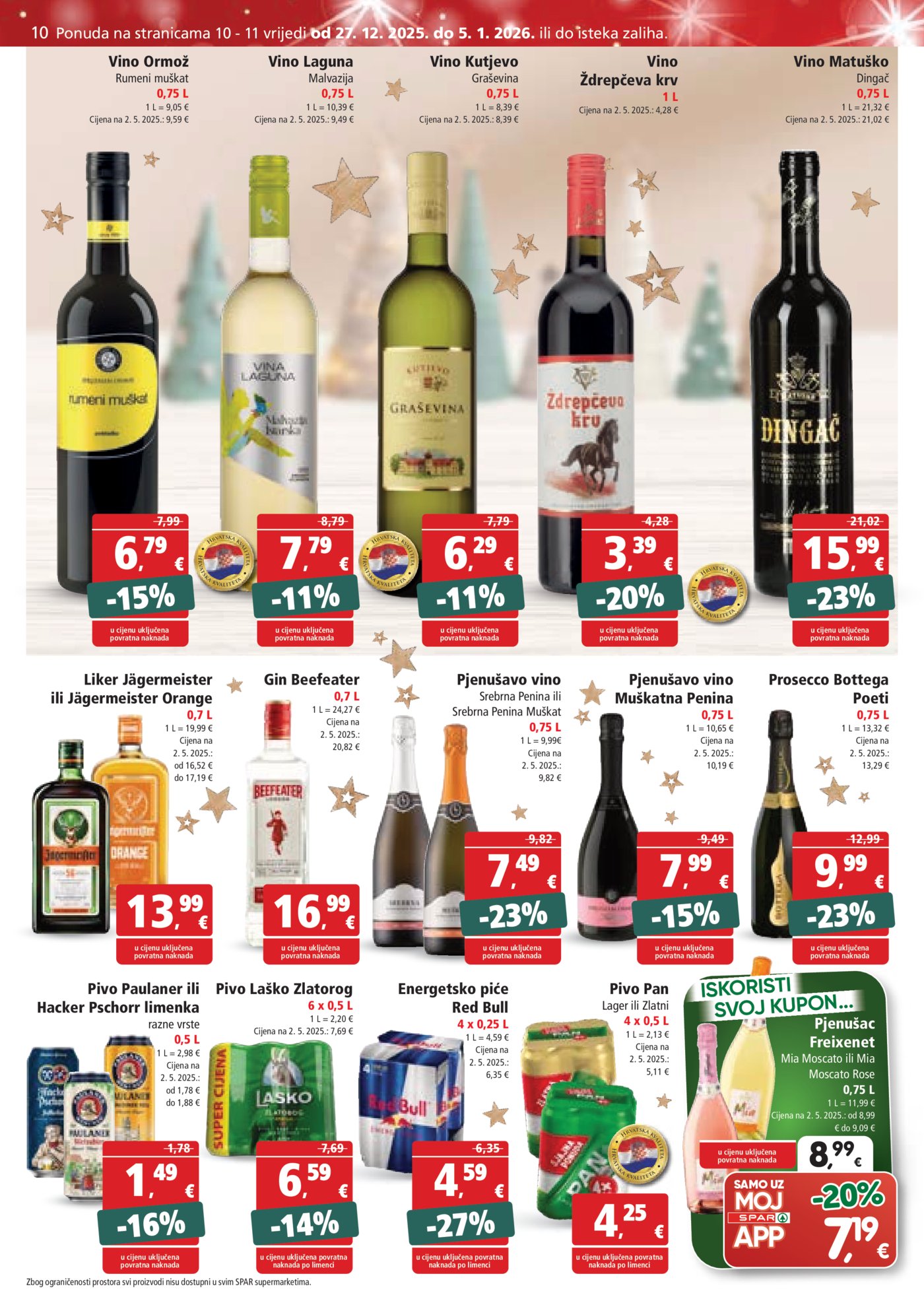 SPAR katalog akcija 27.12.-05.01.2026.