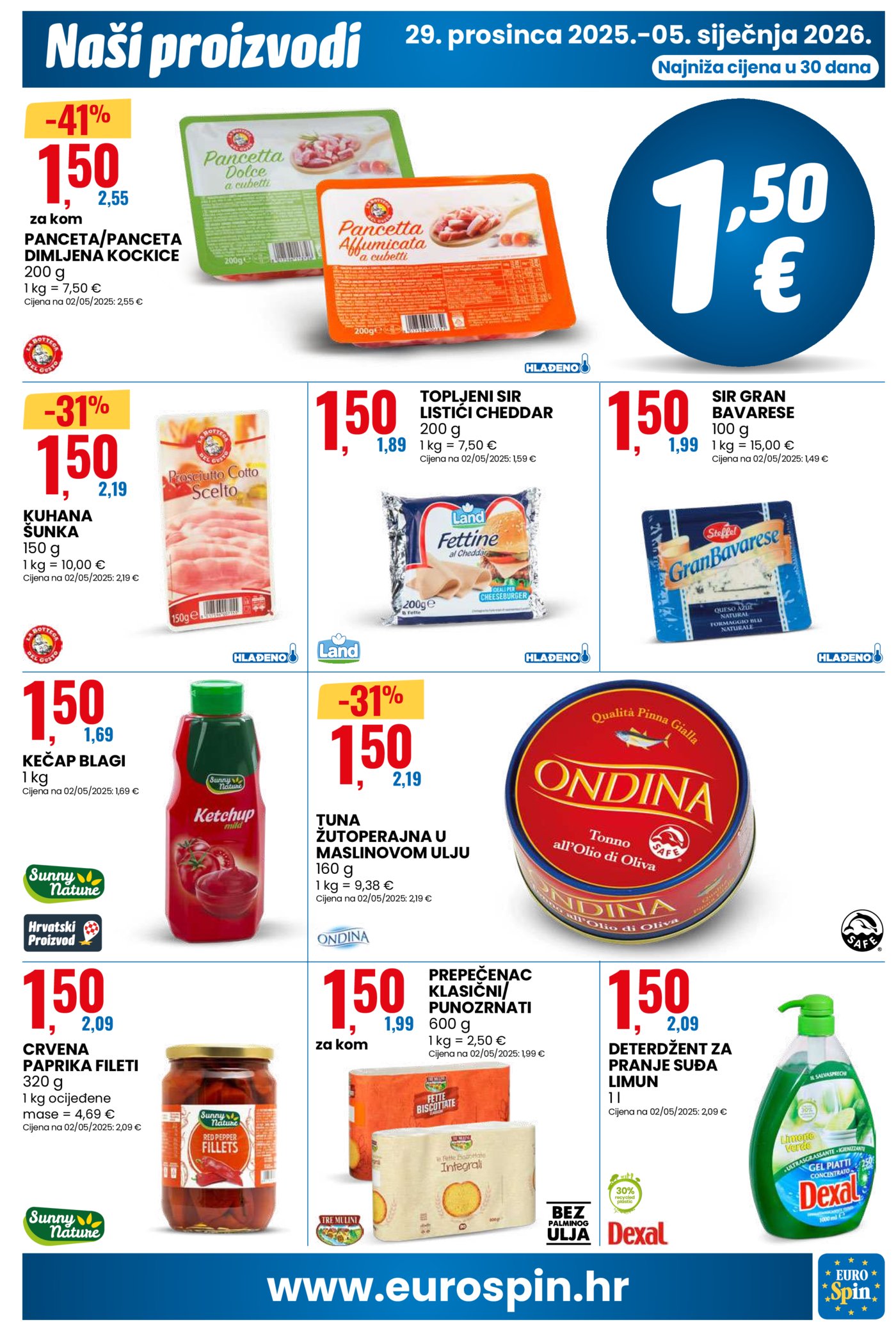 Eurospin katalog Akcija 29.12.2025. - 05.01.2026.