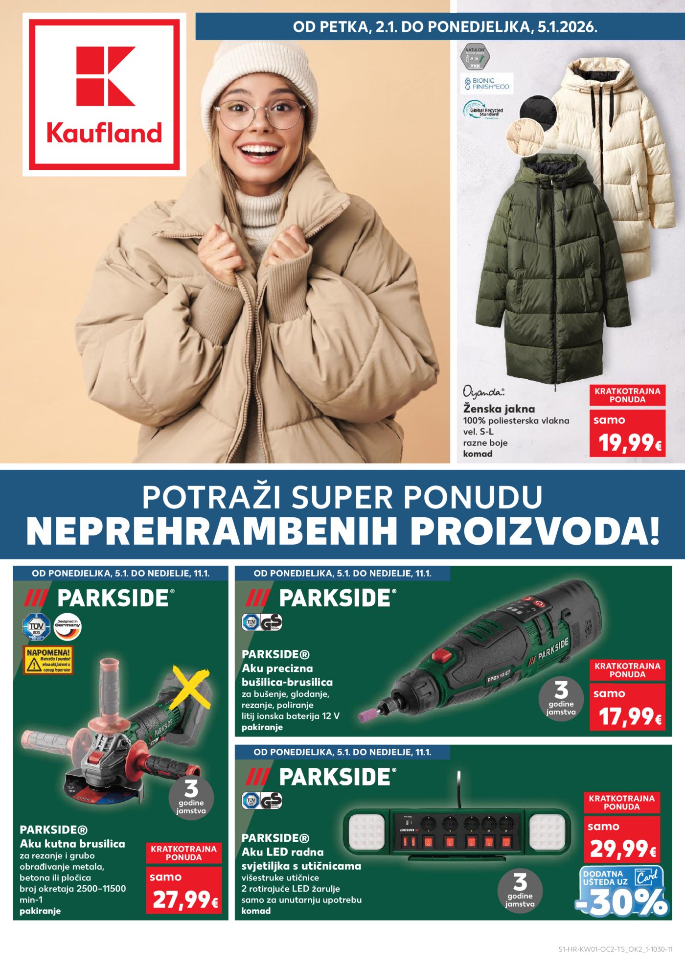 Kaufland katalog Neprehrambenih proizvoda 01.01. - 05.01.2026.