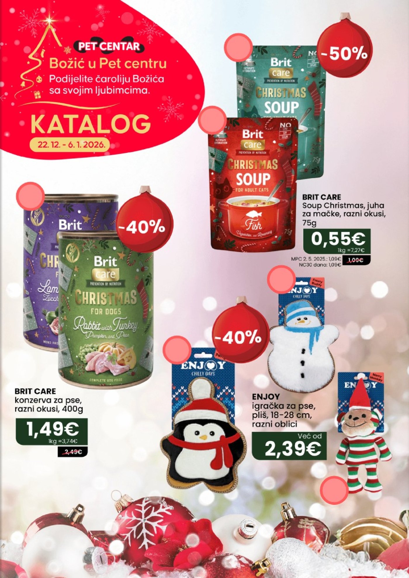 Pet Centar katalog Akcija 22.12.2025. - 06.01.2026.