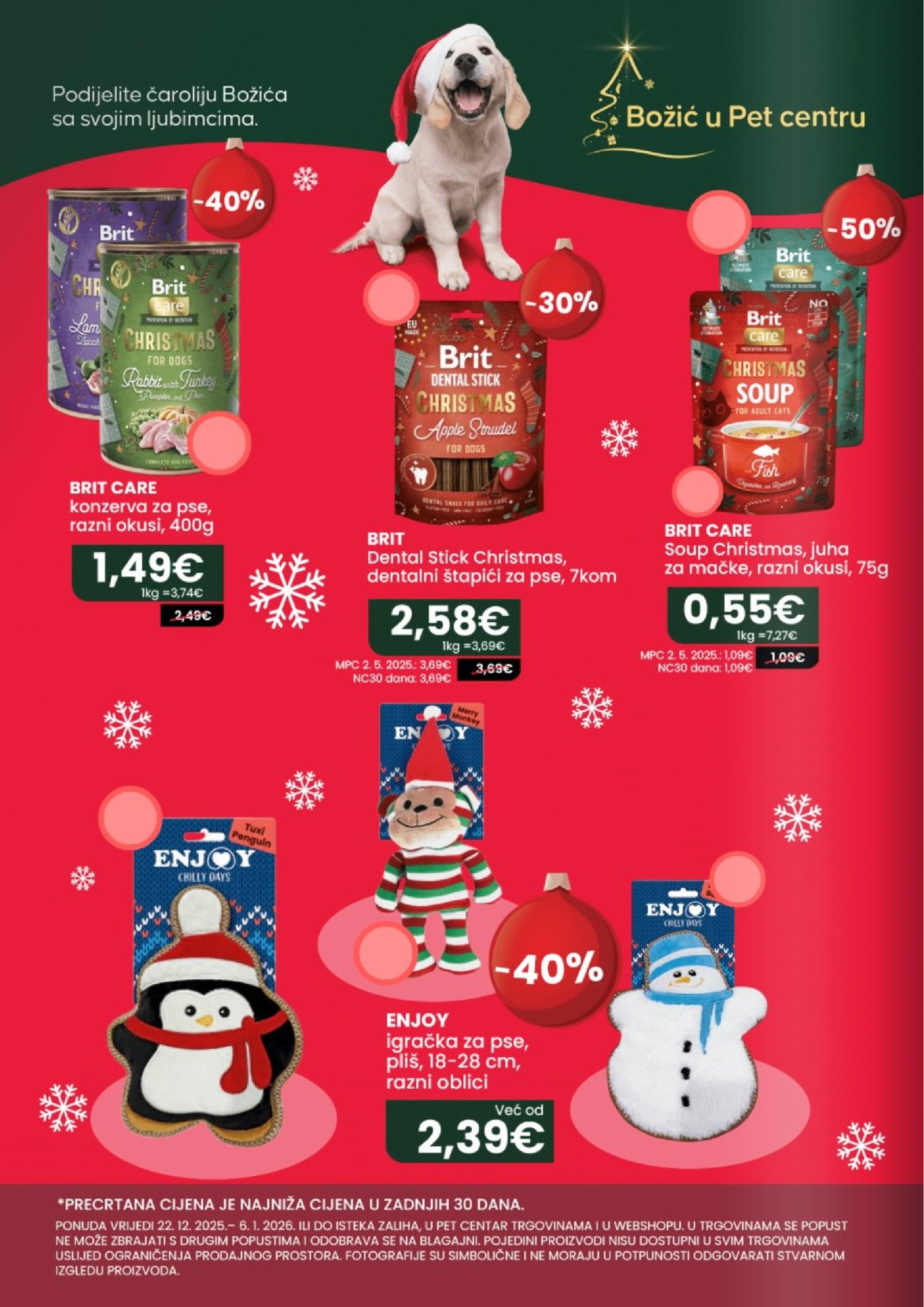 Pet Centar katalog Akcija 22.12.2025. - 06.01.2026.