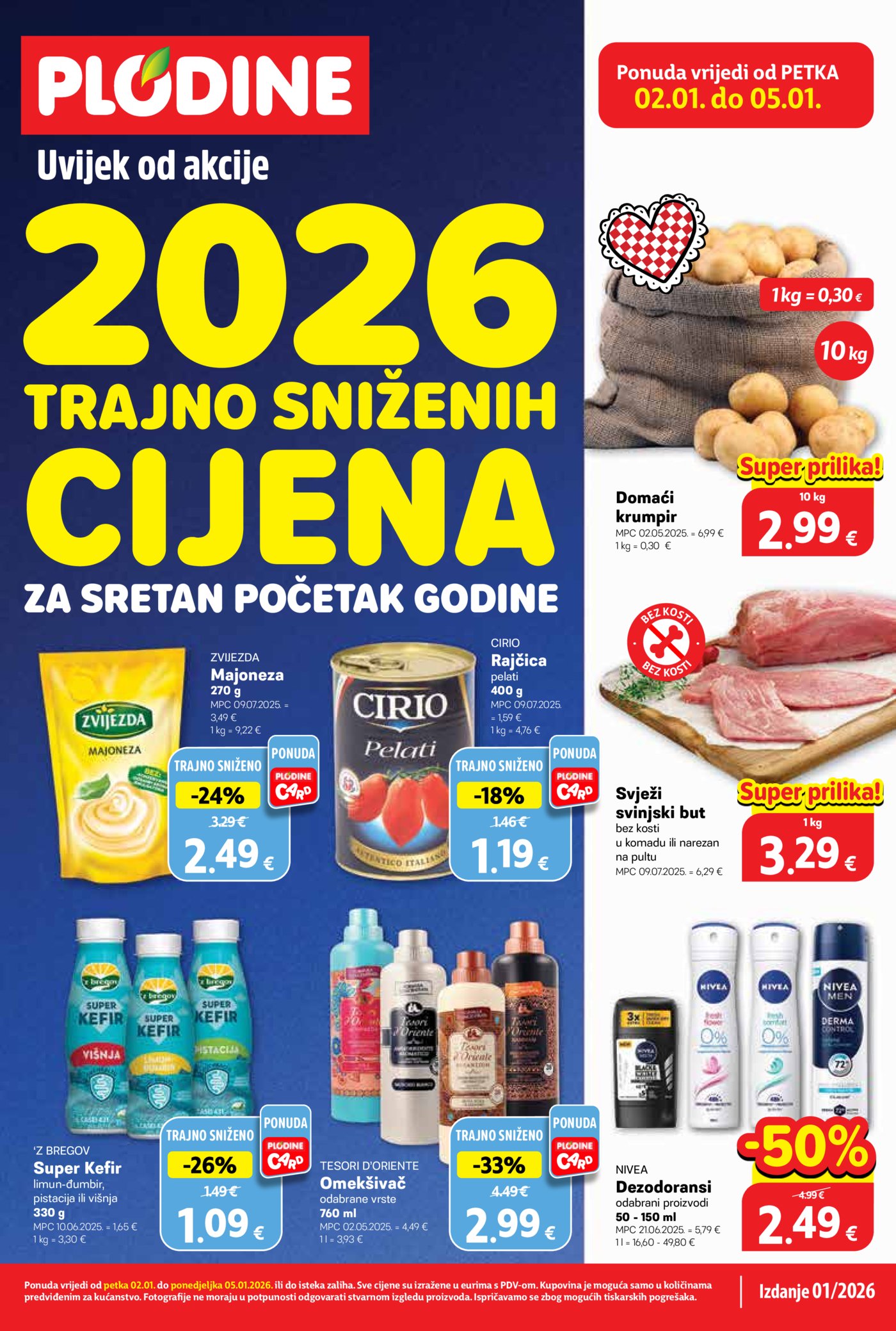 Plodine katalog Akcija 02.01. - 05.01.2026.