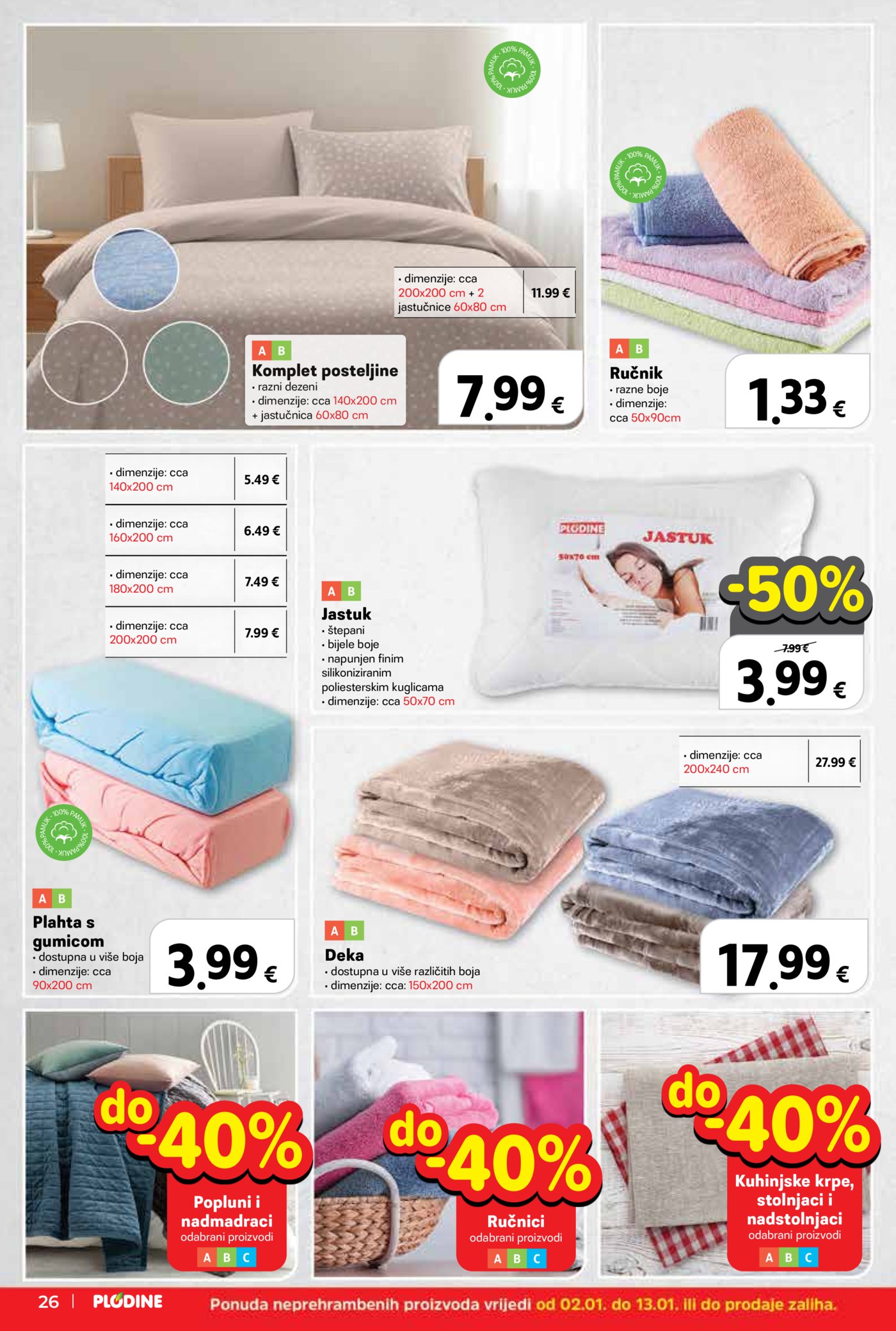 Plodine katalog Akcija 02.01. - 05.01.2026.