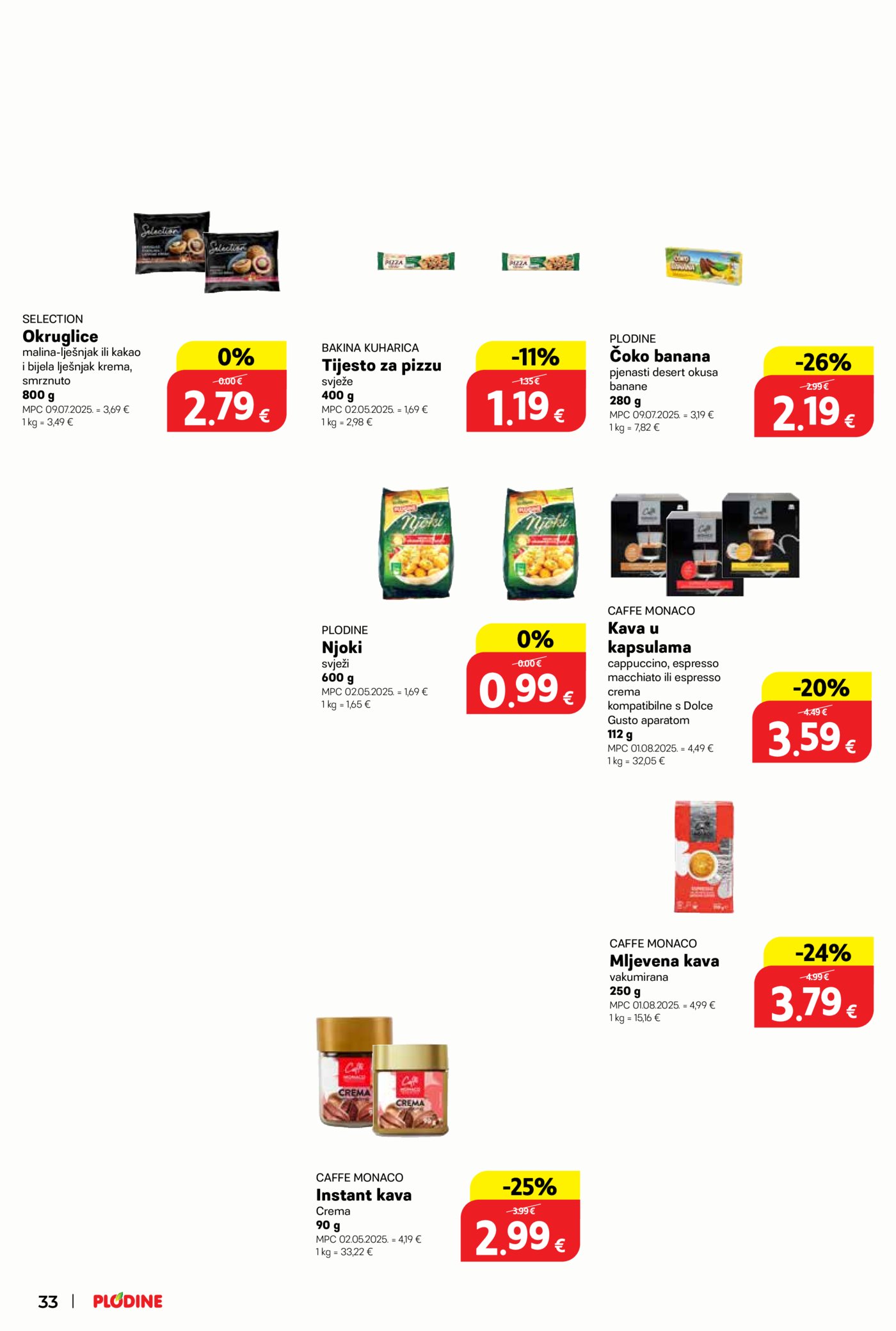 Plodine katalog Akcija 02.01. - 05.01.2026.