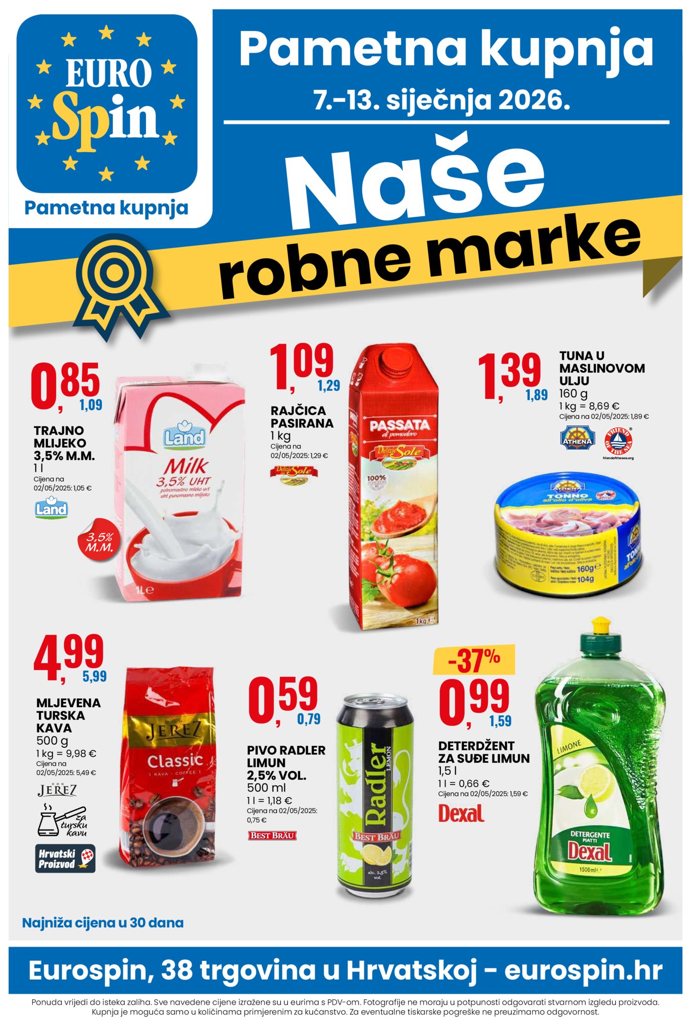 Eurospin katalog Akcija 07.01. - 13.01.2026.