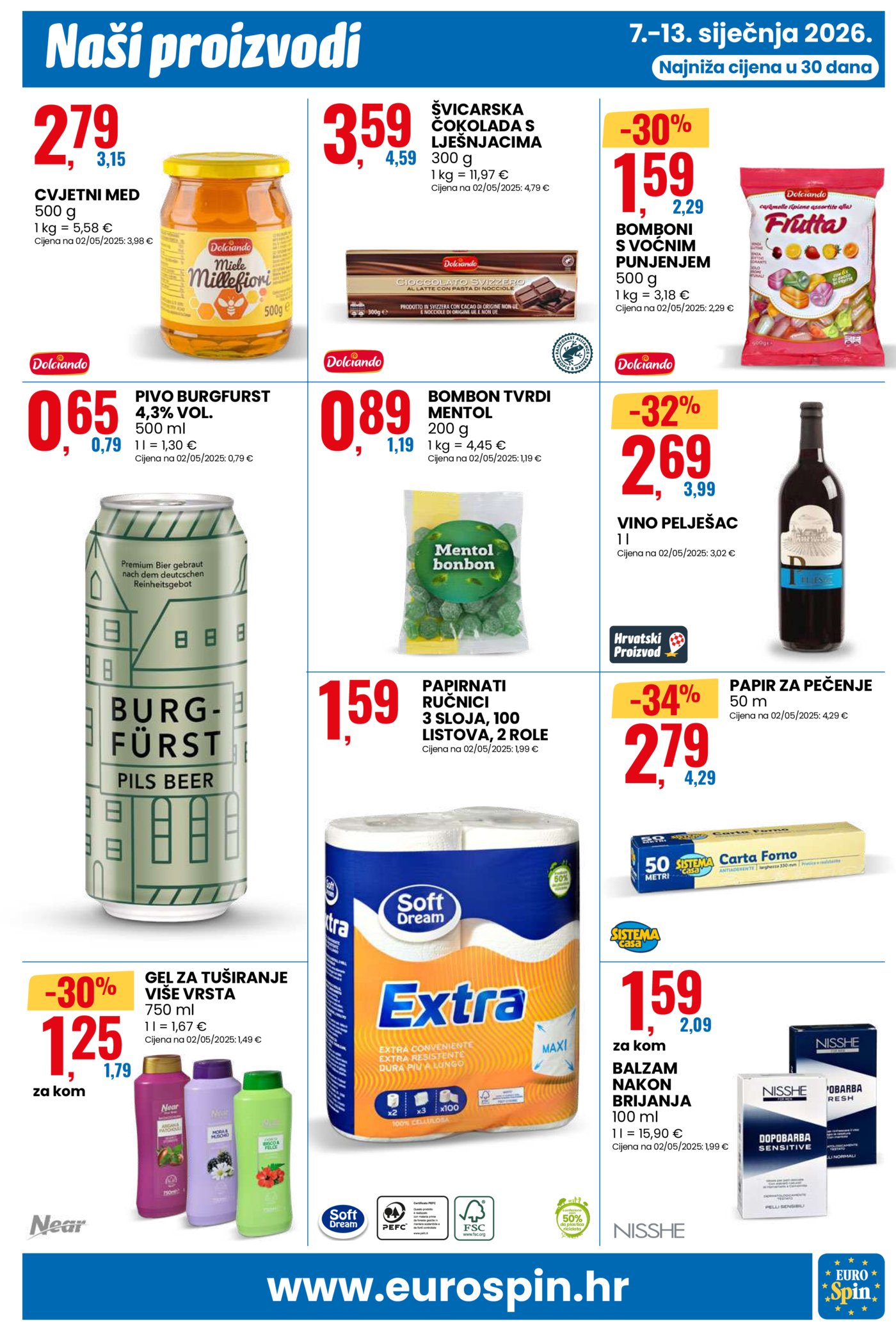 Eurospin katalog Akcija 07.01. - 13.01.2026.