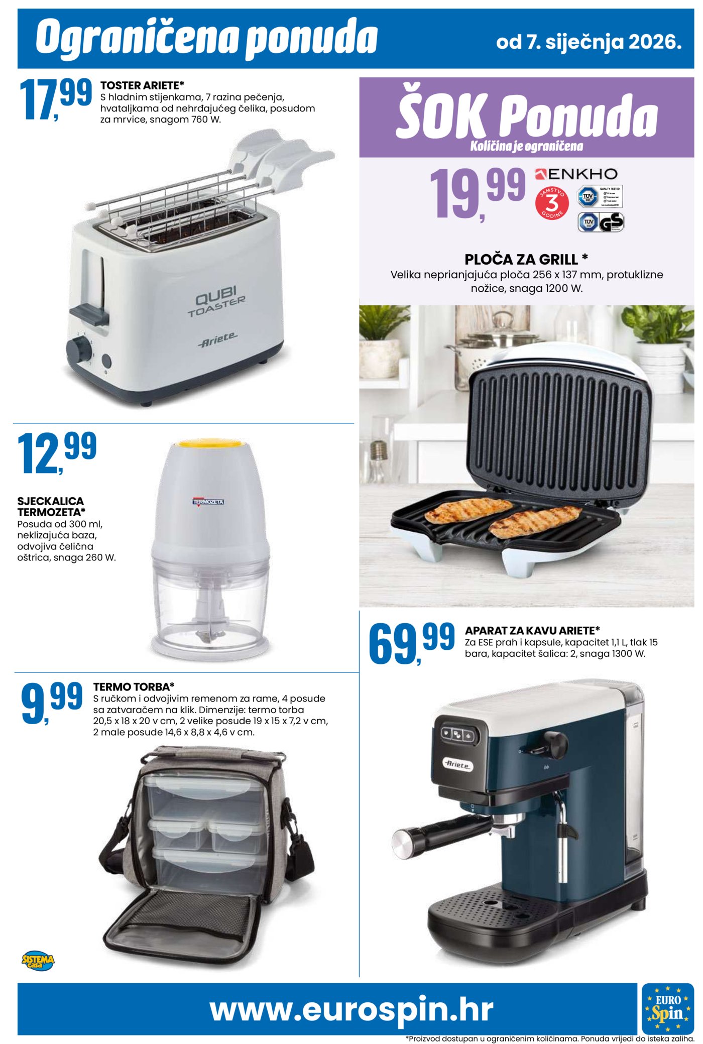 Eurospin katalog Akcija 07.01. - 13.01.2026.