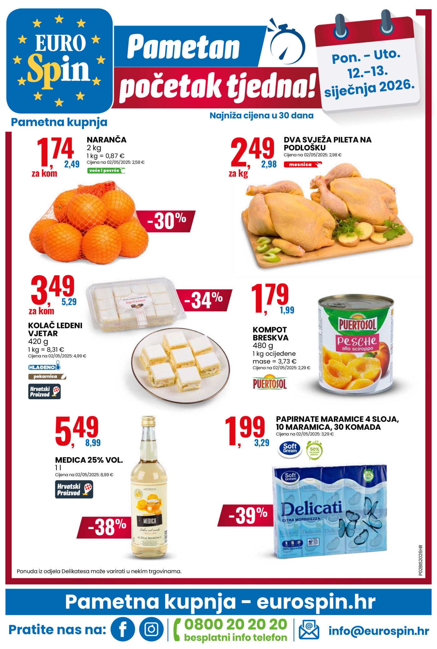 Eurospin katalog Akcija 07.01. - 13.01.2026.
